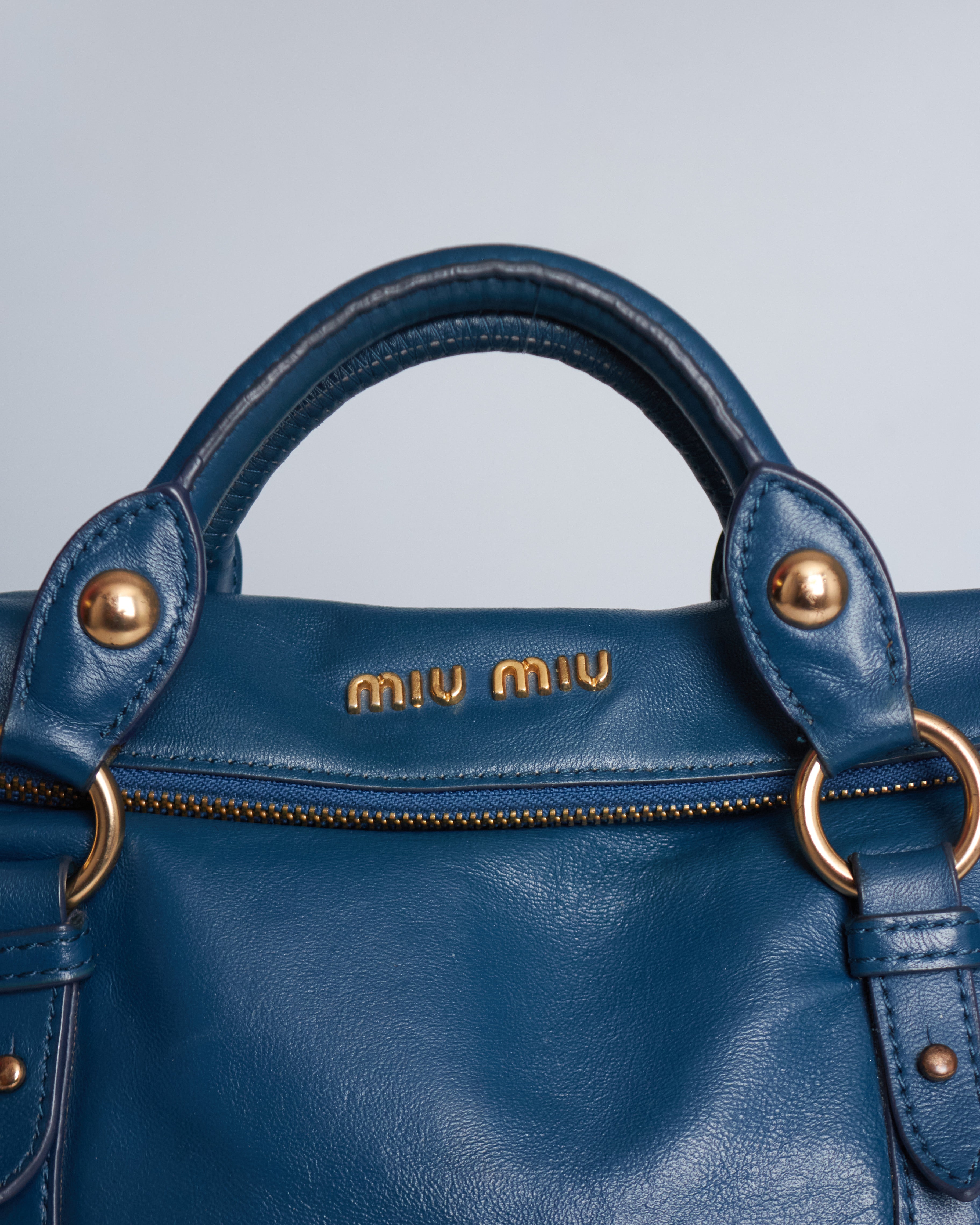 Miu Miu Vitello Lux Bow Bag Mini