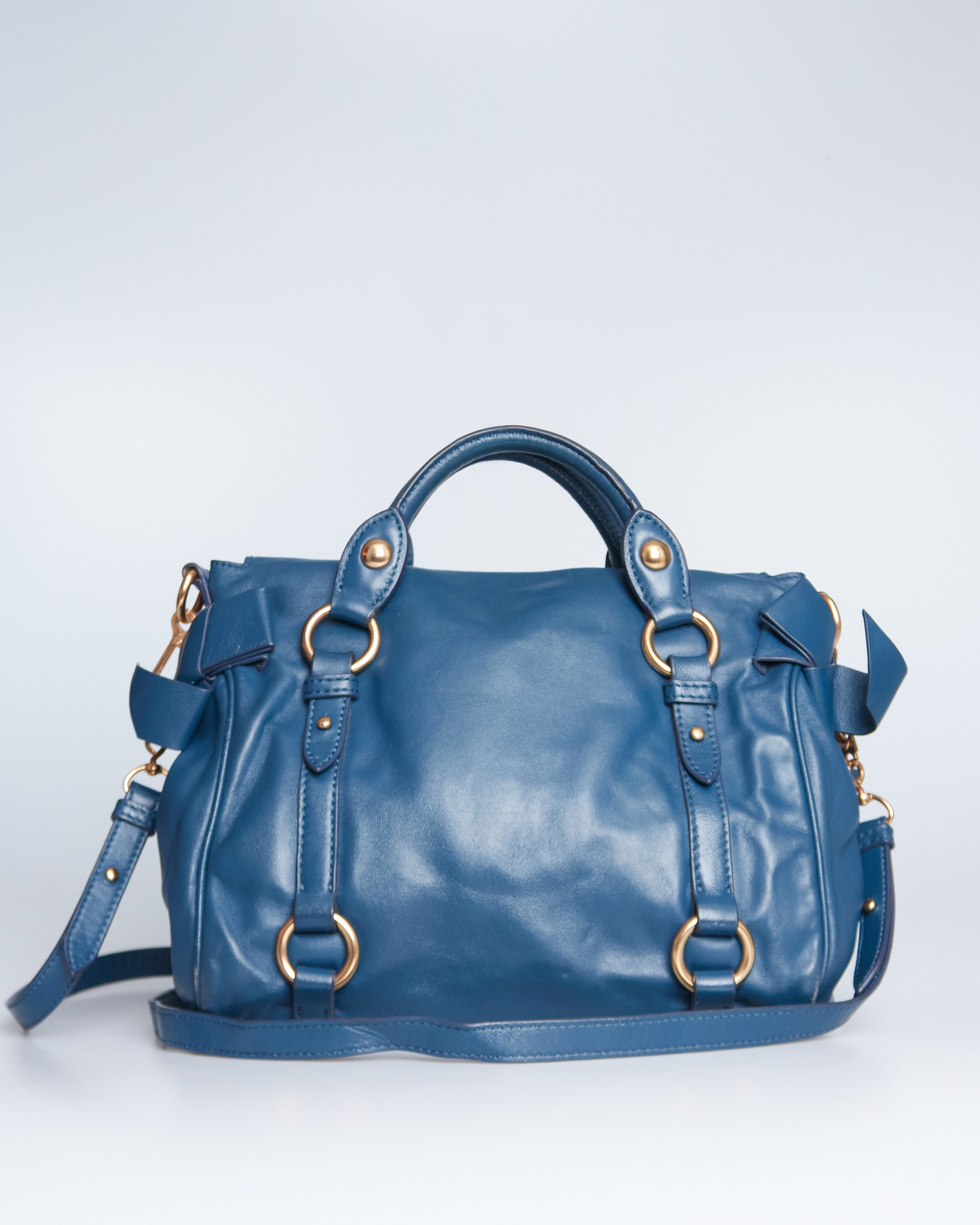 Miu Miu Vitello Lux Bow Bag Mini