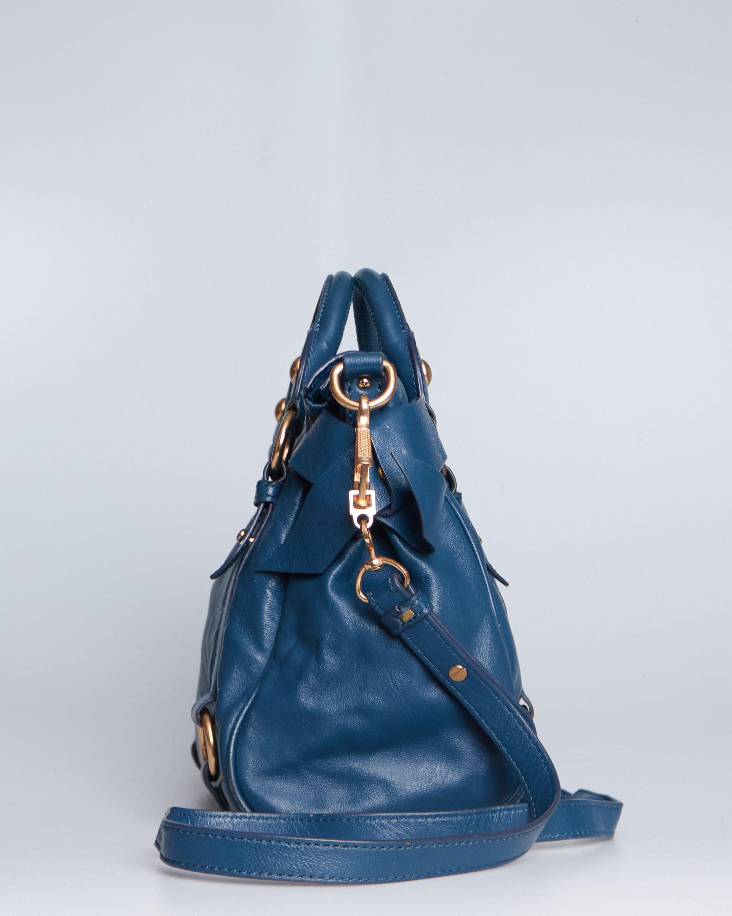 Miu Miu Vitello Lux Bow Bag Mini