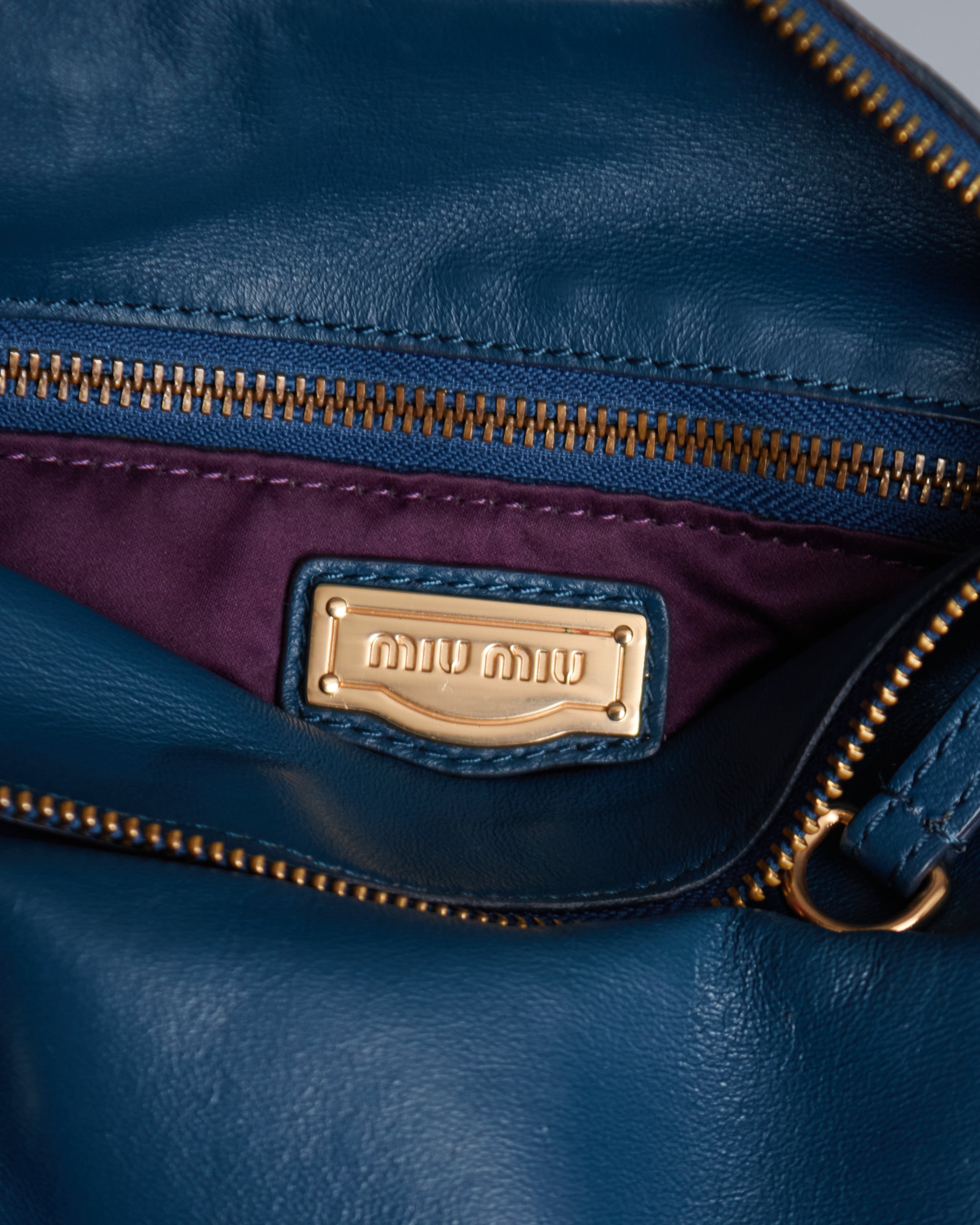 Miu Miu Vitello Lux Bow Bag Mini