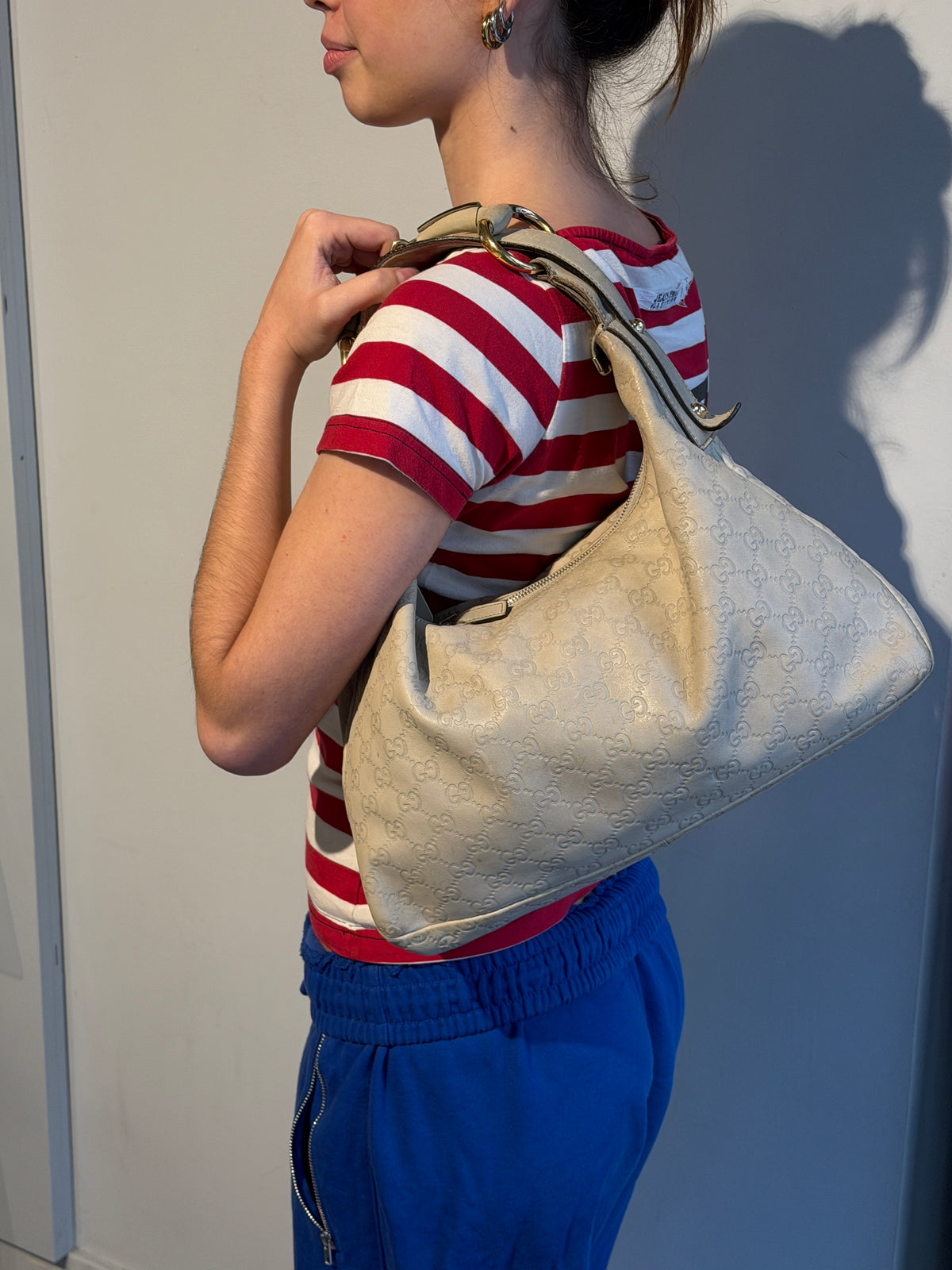 Gucci Horsebit Hobo Guccissima