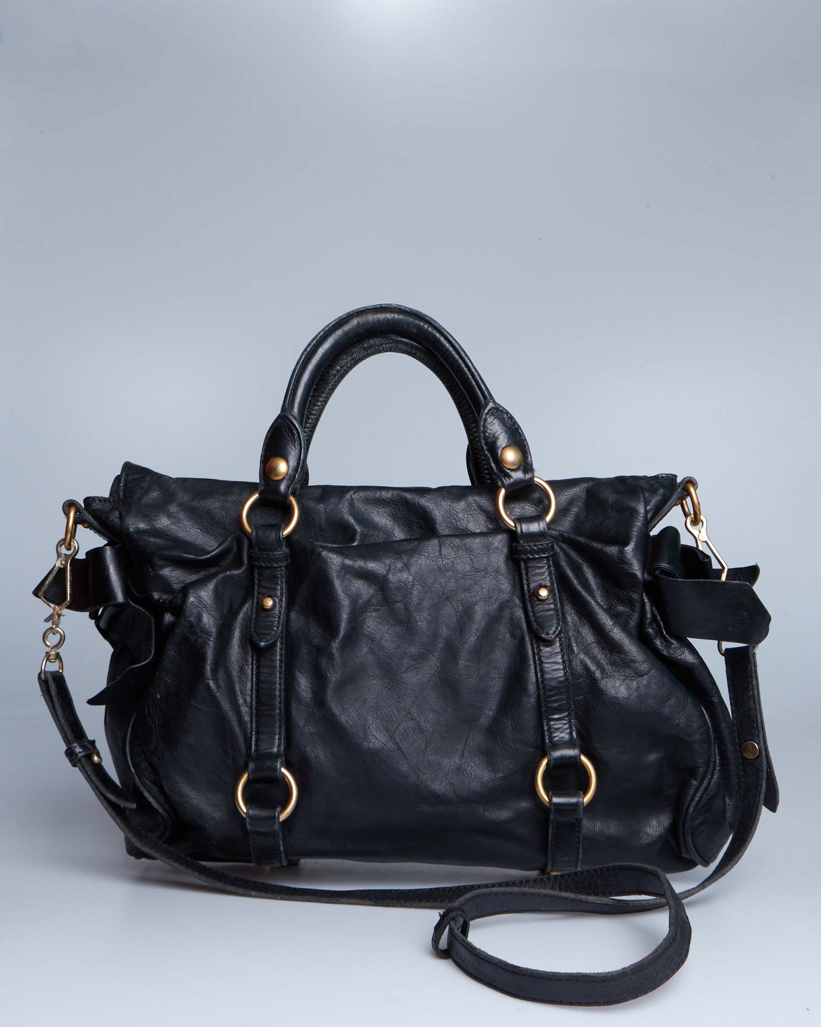Miu Miu Vitello Lux Bow