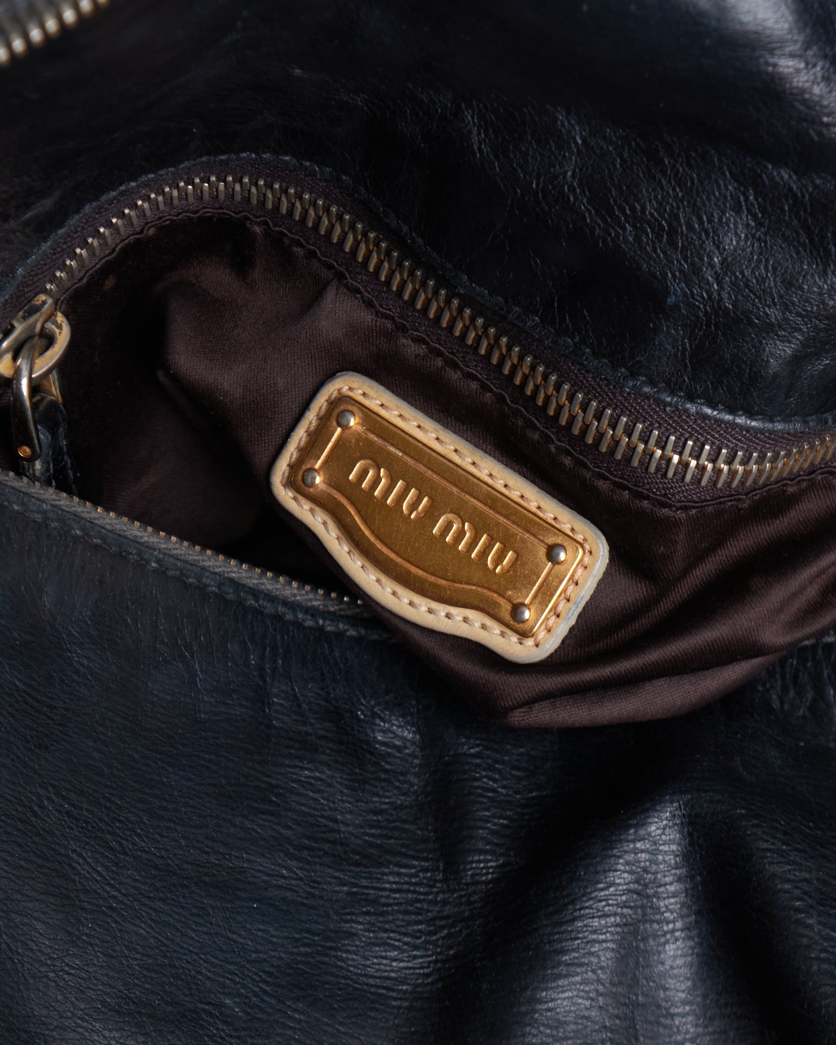 Miu Miu Vitello Lux Bow