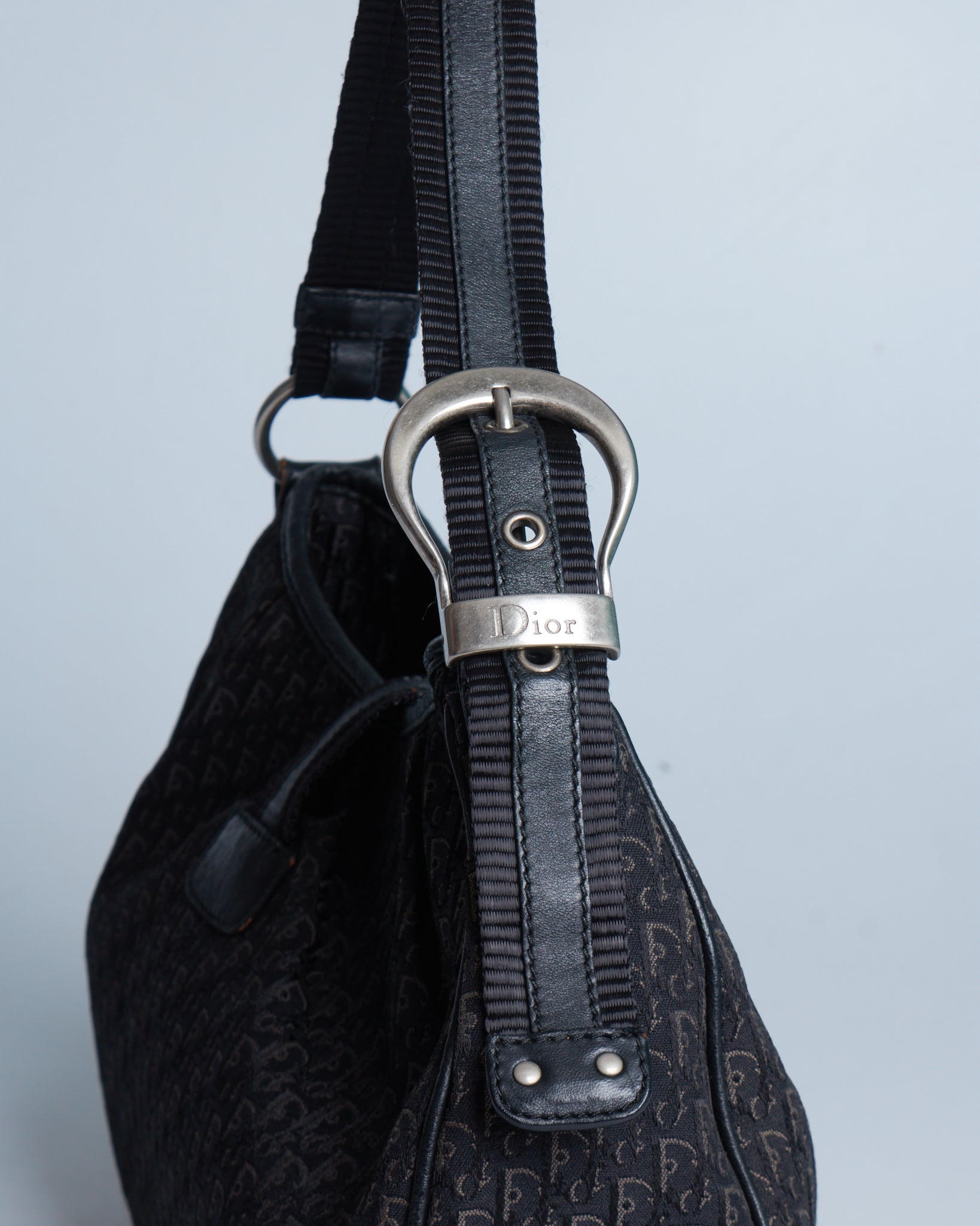 Dior Oblique Buckle Hobo