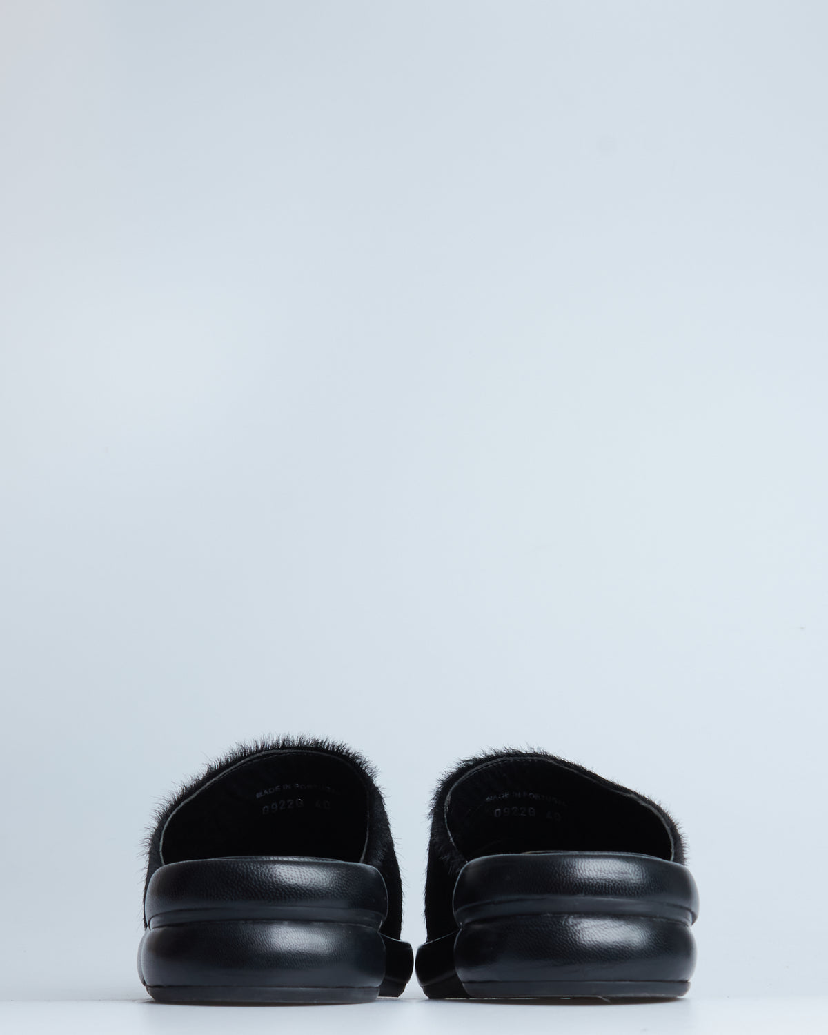 Eckhaus Latta pony-hair mules