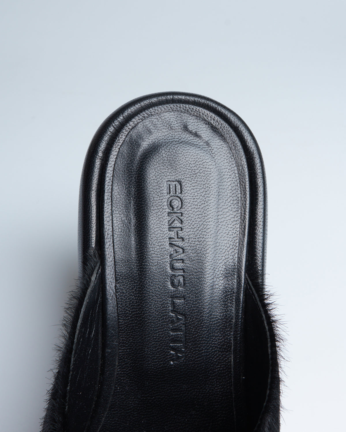 Eckhaus Latta pony-hair mules