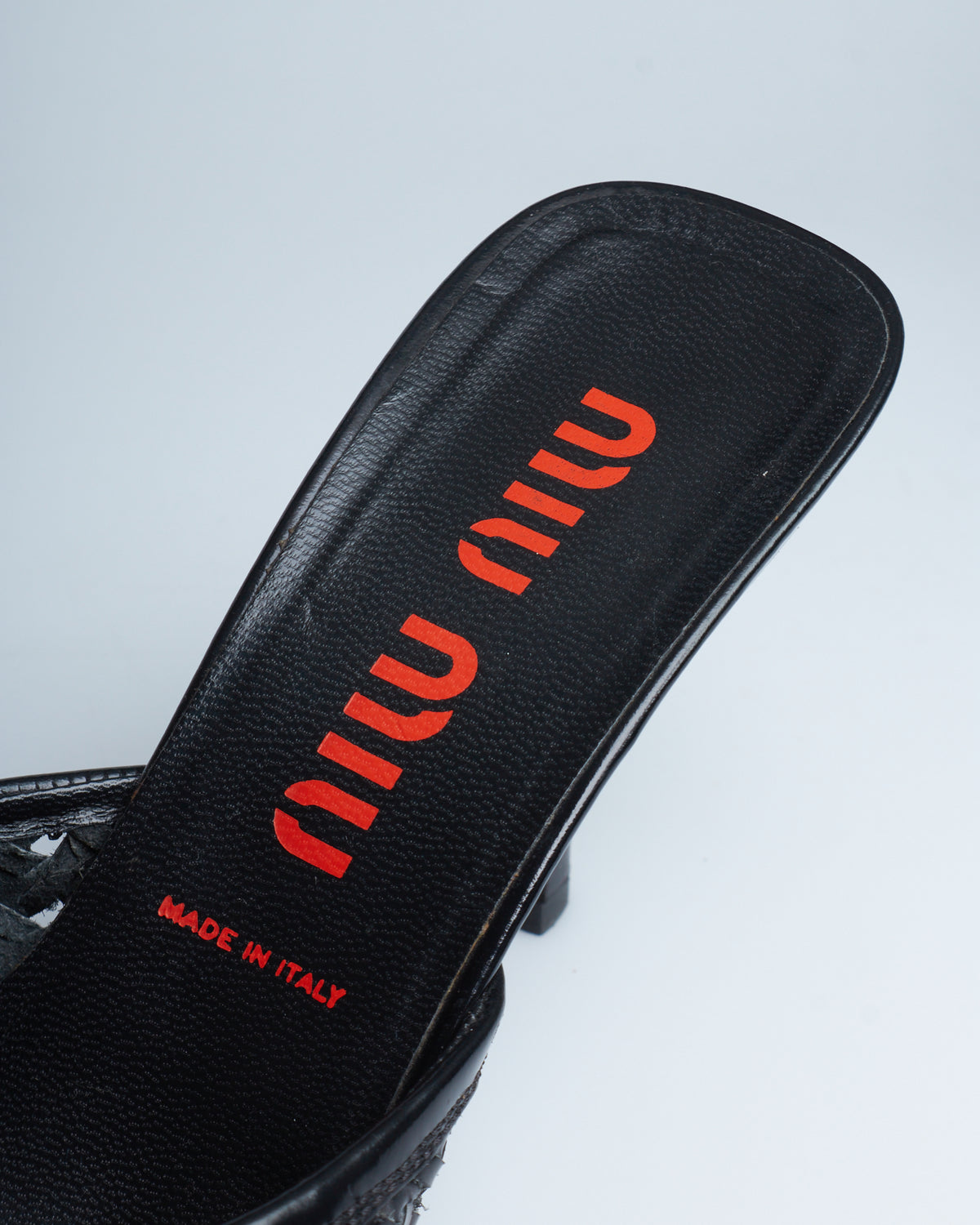 Miu Miu braided heels