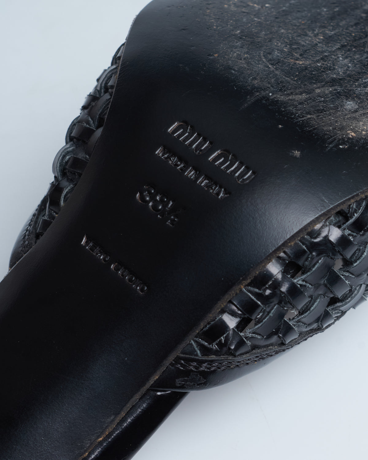 Miu Miu braided heels