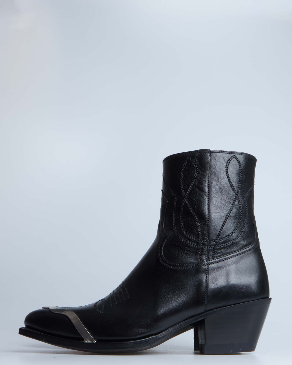 Celine leon zipped boot with metal toe