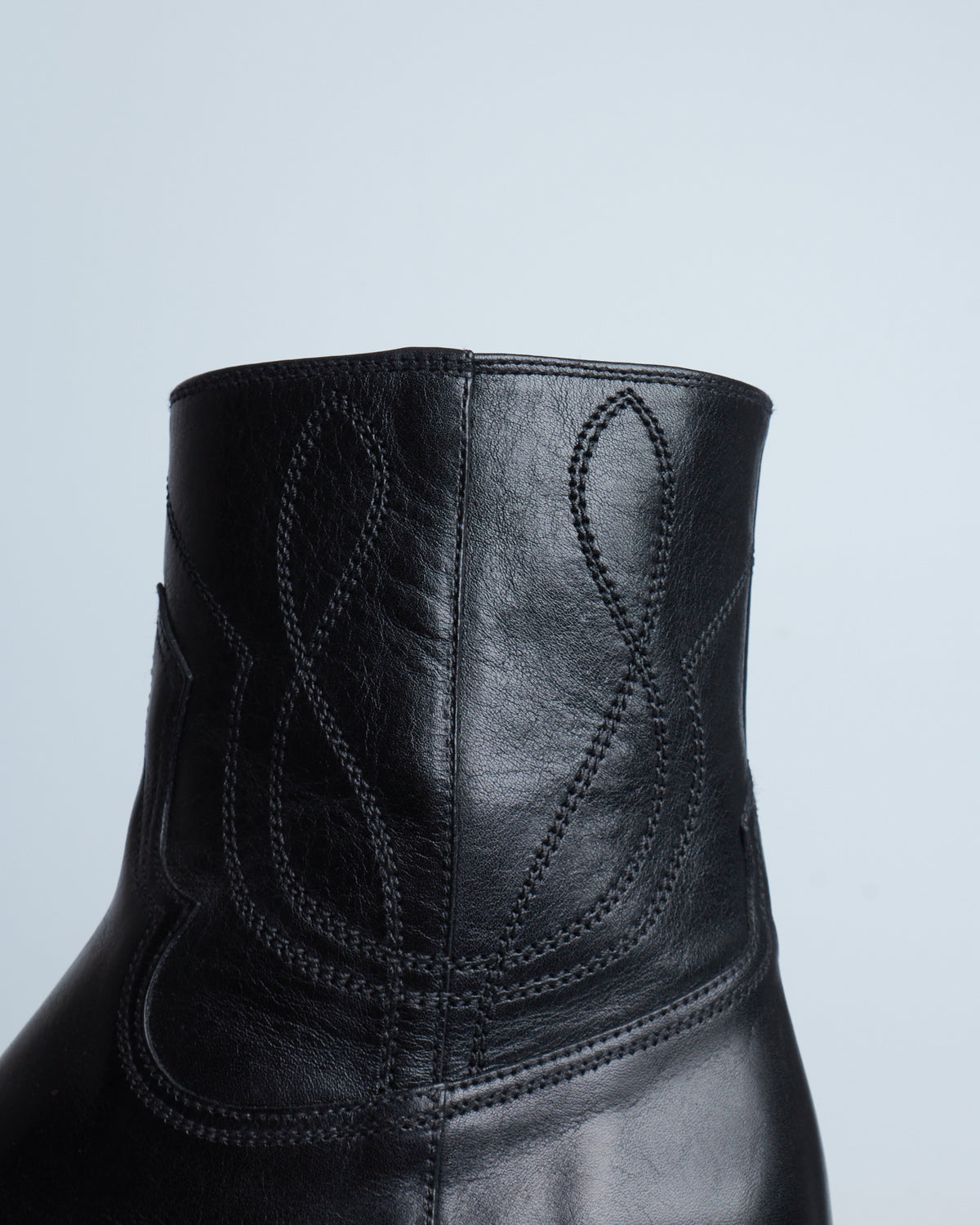 Celine leon zipped boot with metal toe