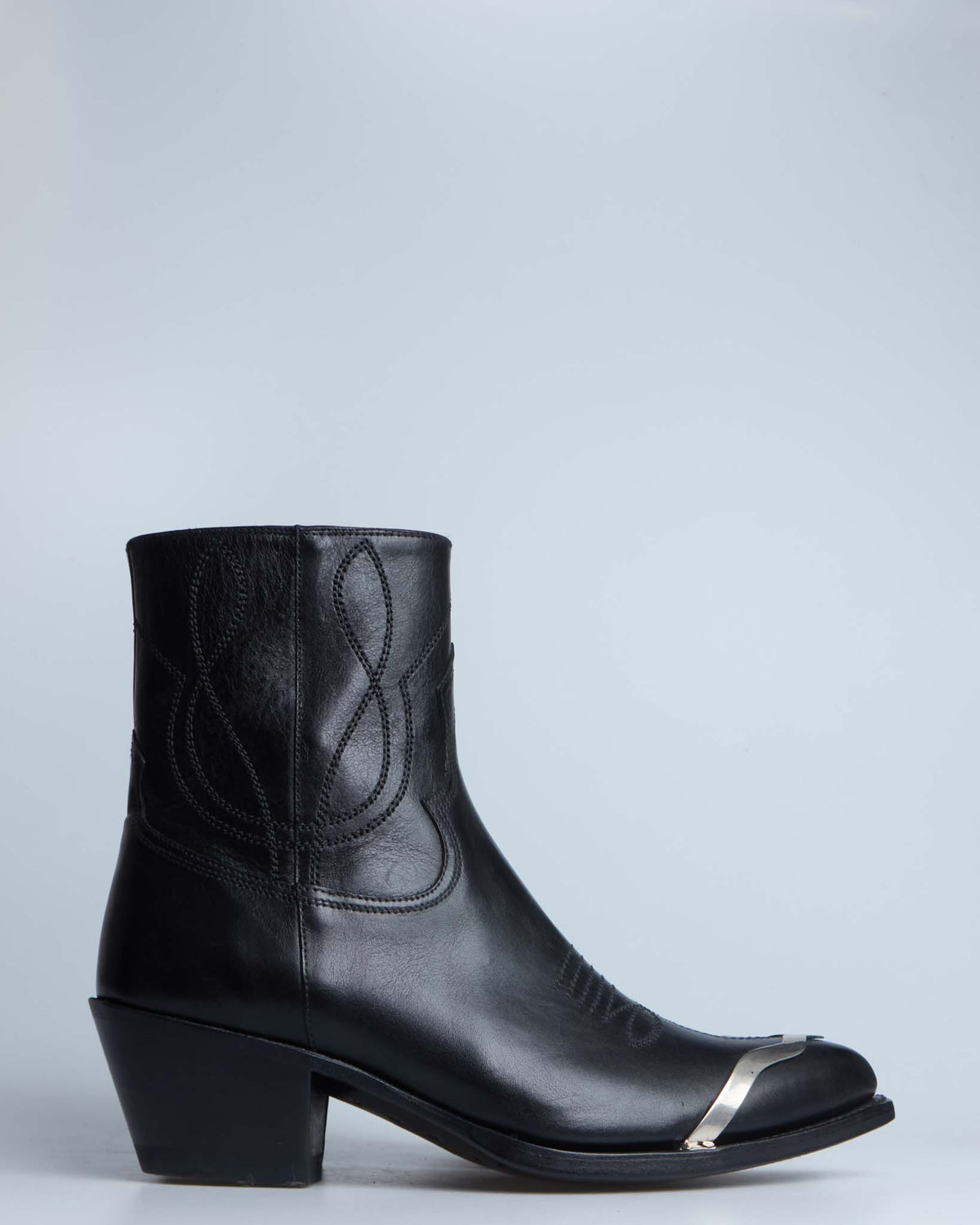 Celine leon zipped boot with metal toe