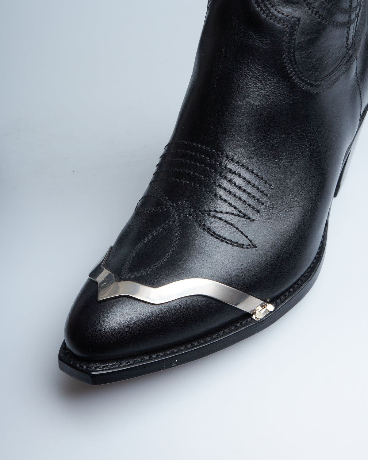 Celine leon zipped boot with metal toe