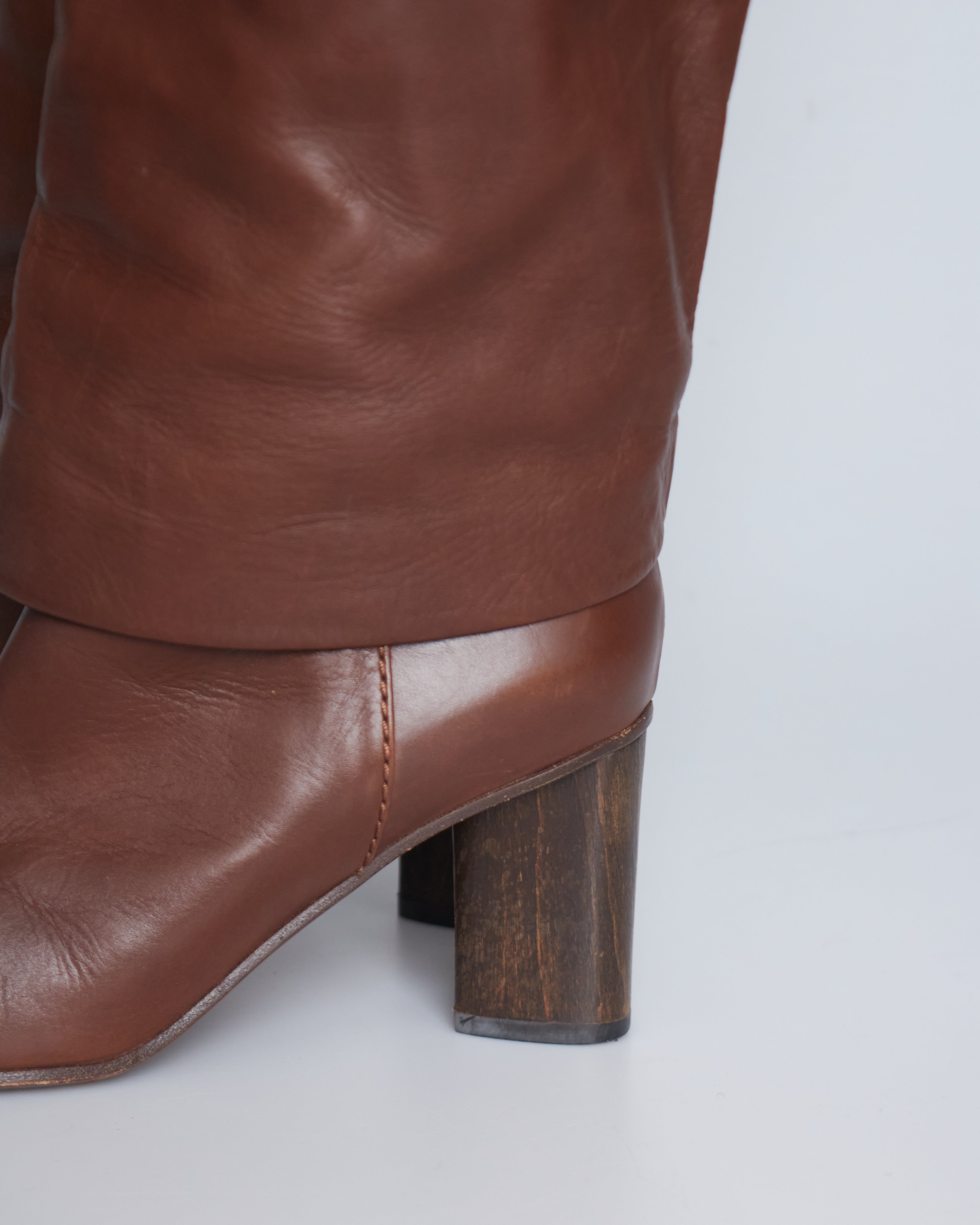 Veronique Branquinho layered leather boots