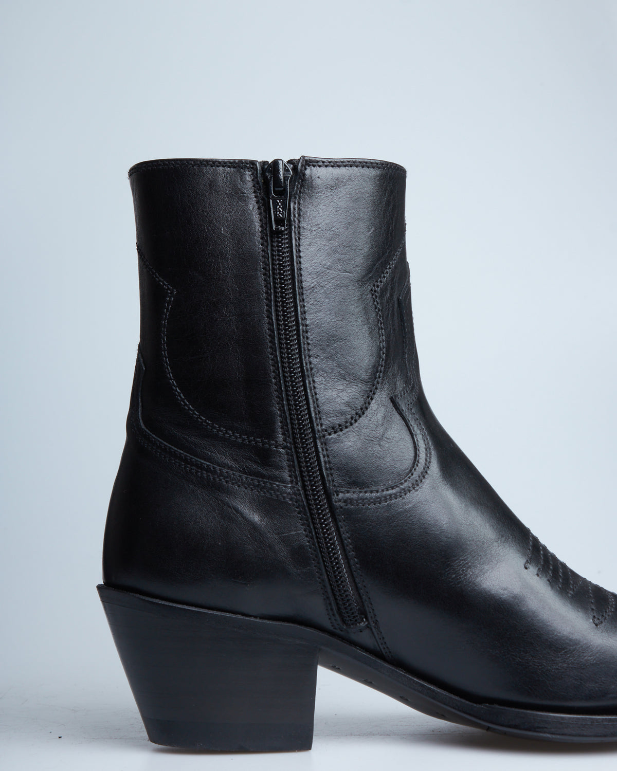 Celine leon zipped boot with metal toe