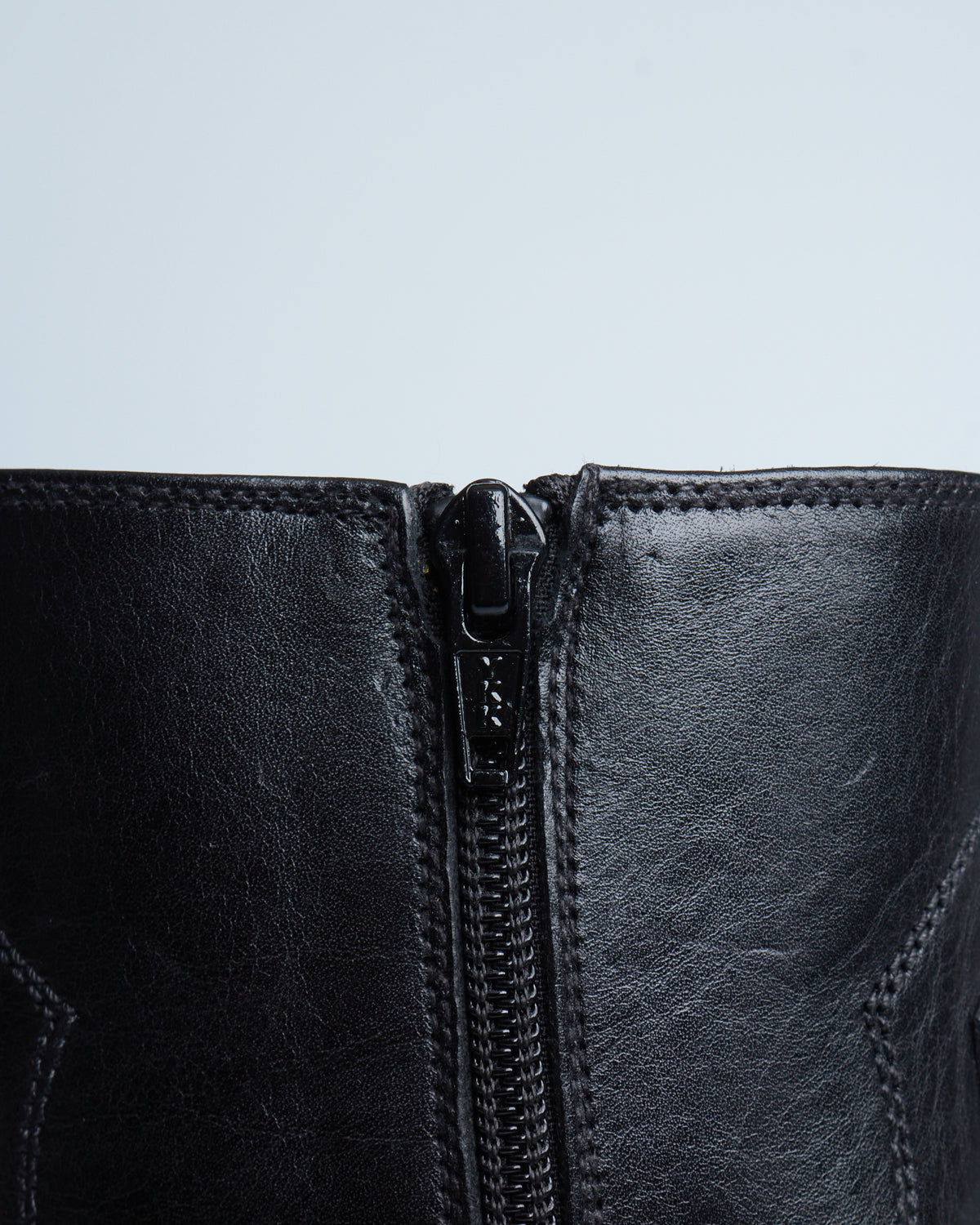 Celine leon zipped boot with metal toe