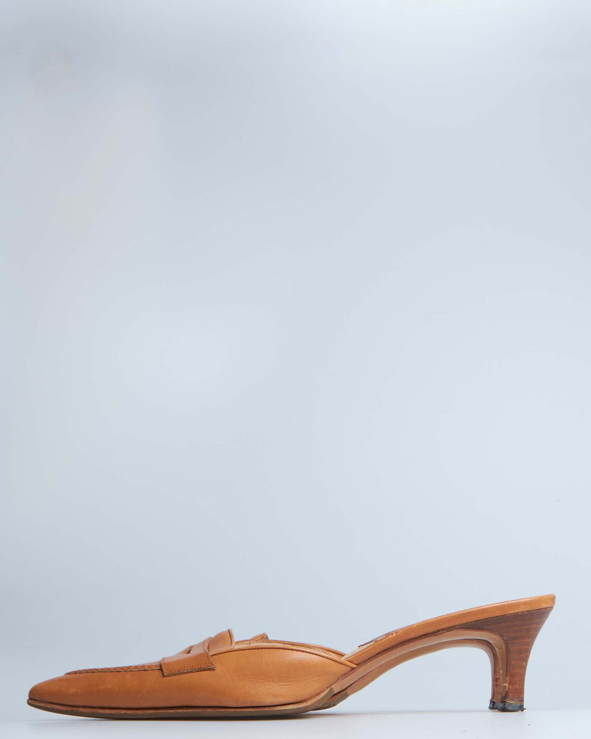 Manolo Blahnik leather mules