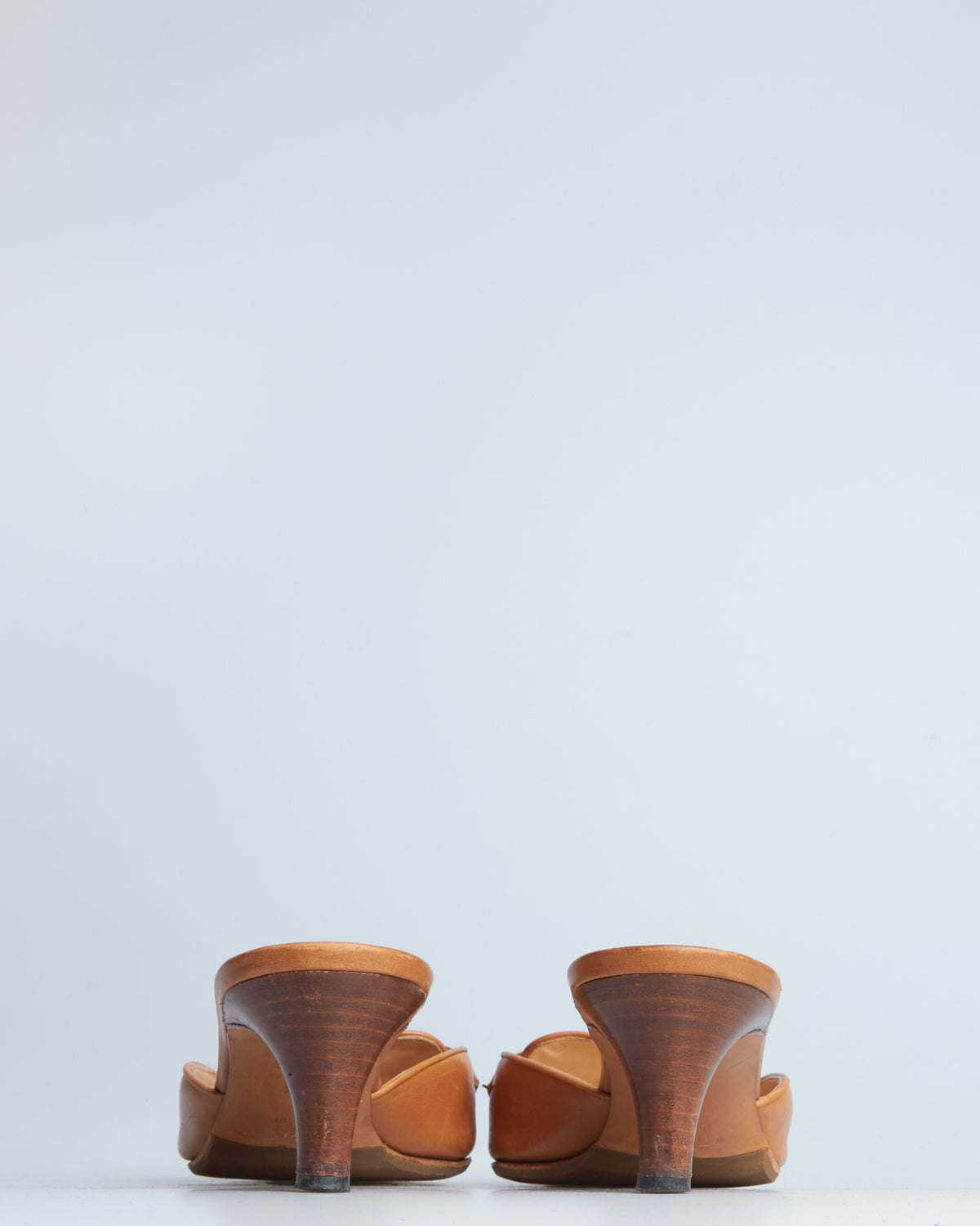 Manolo Blahnik leather mules