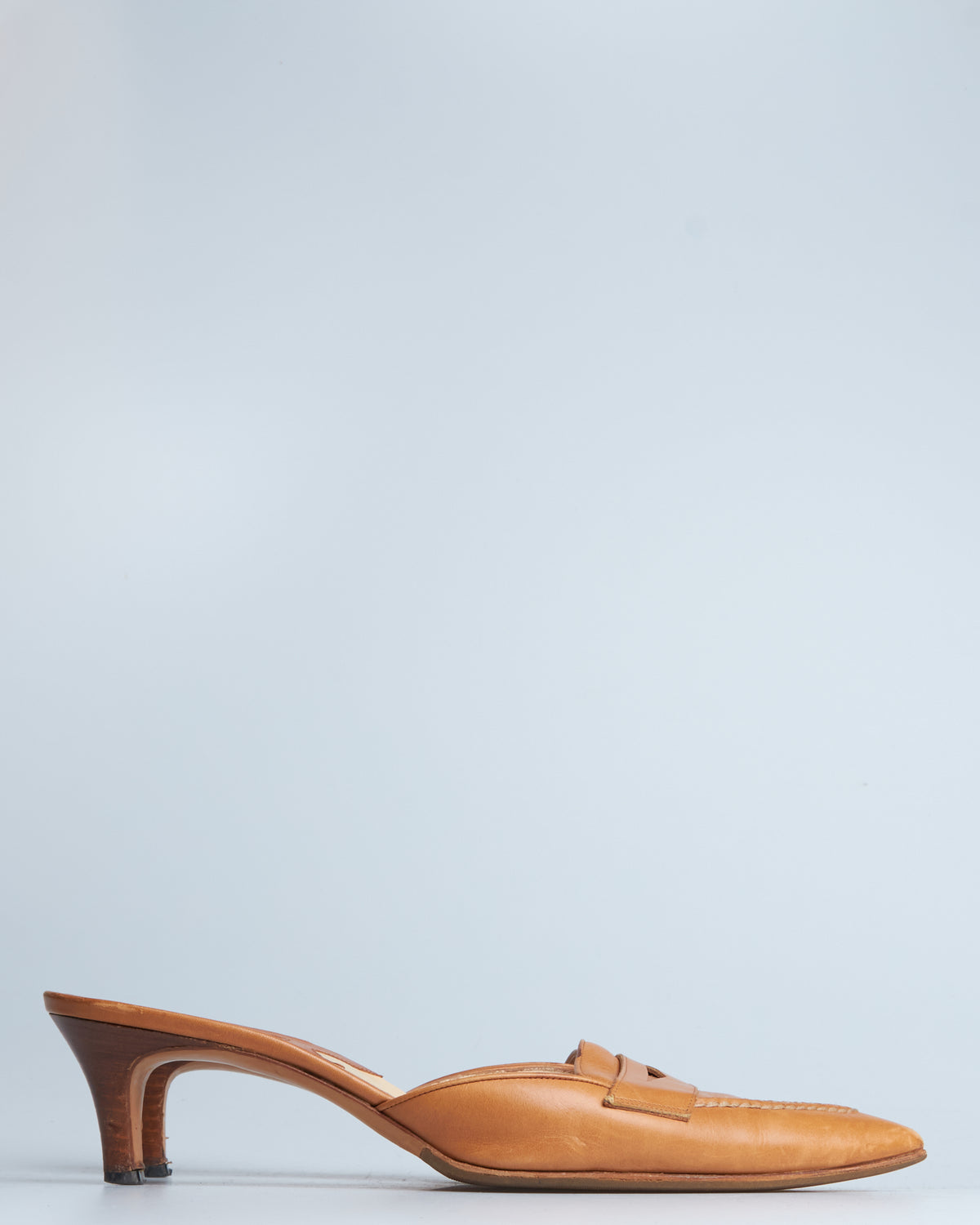 Manolo Blahnik leather mules