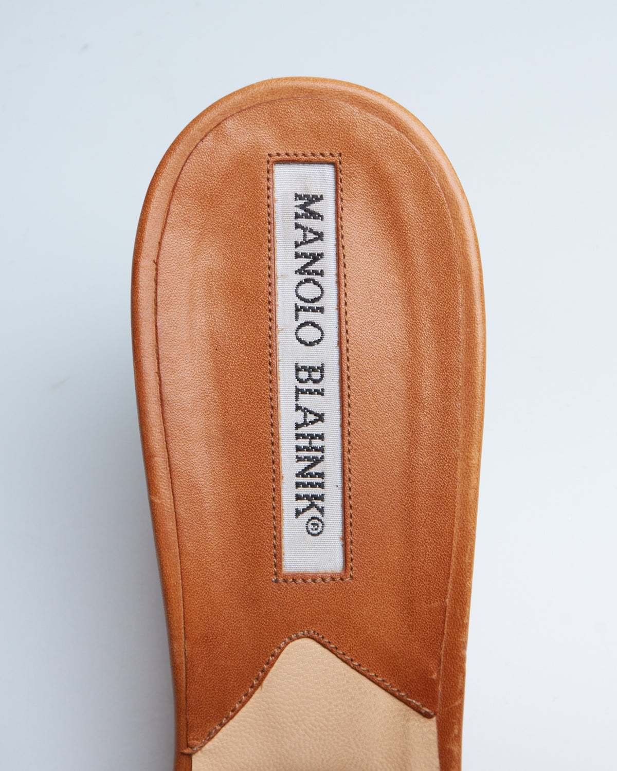 Manolo Blahnik leather mules