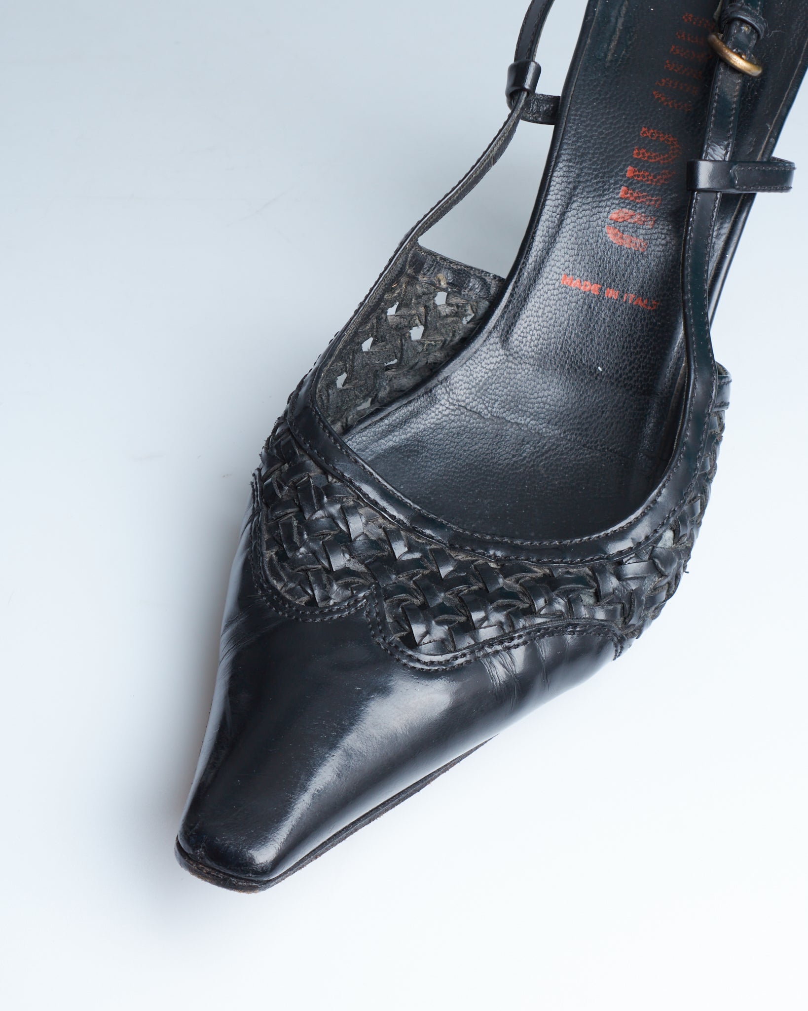 Miu Miu braided slingback pumps