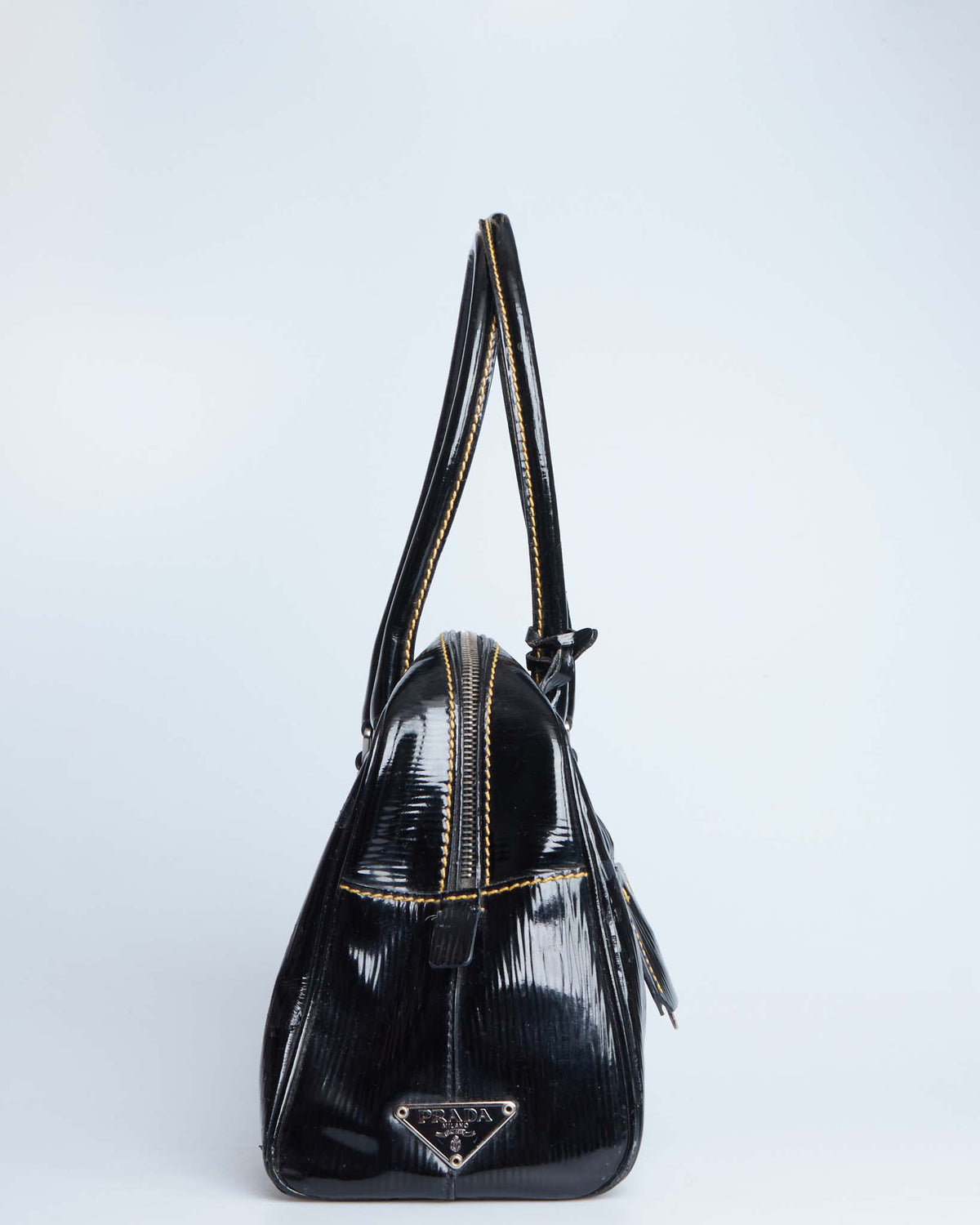 Prada Vernice Old Bowler Bag