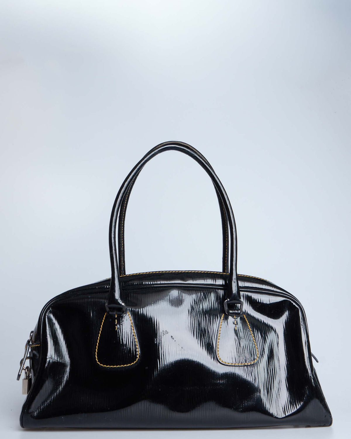Prada Vernice Old Bowler Bag