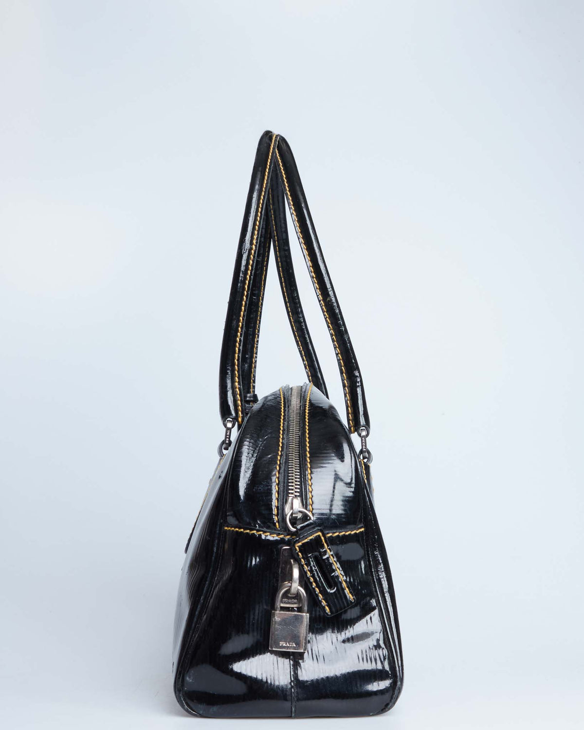 Prada Vernice Old Bowler Bag