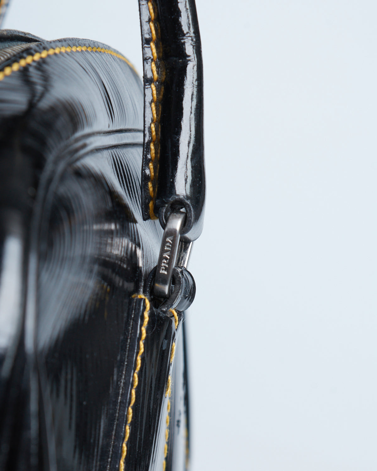 Prada Vernice Old Bowler Bag