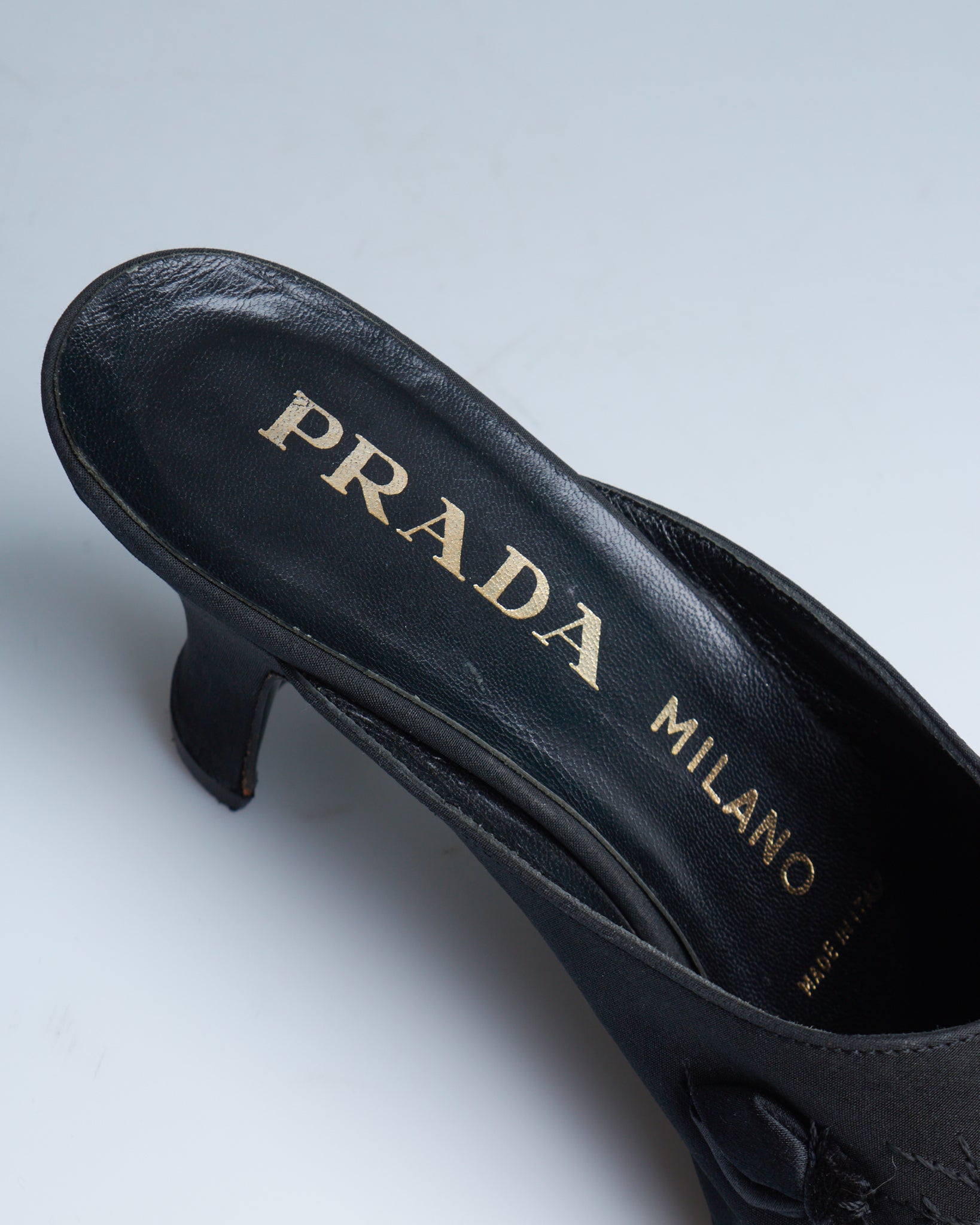 Prada braided mules