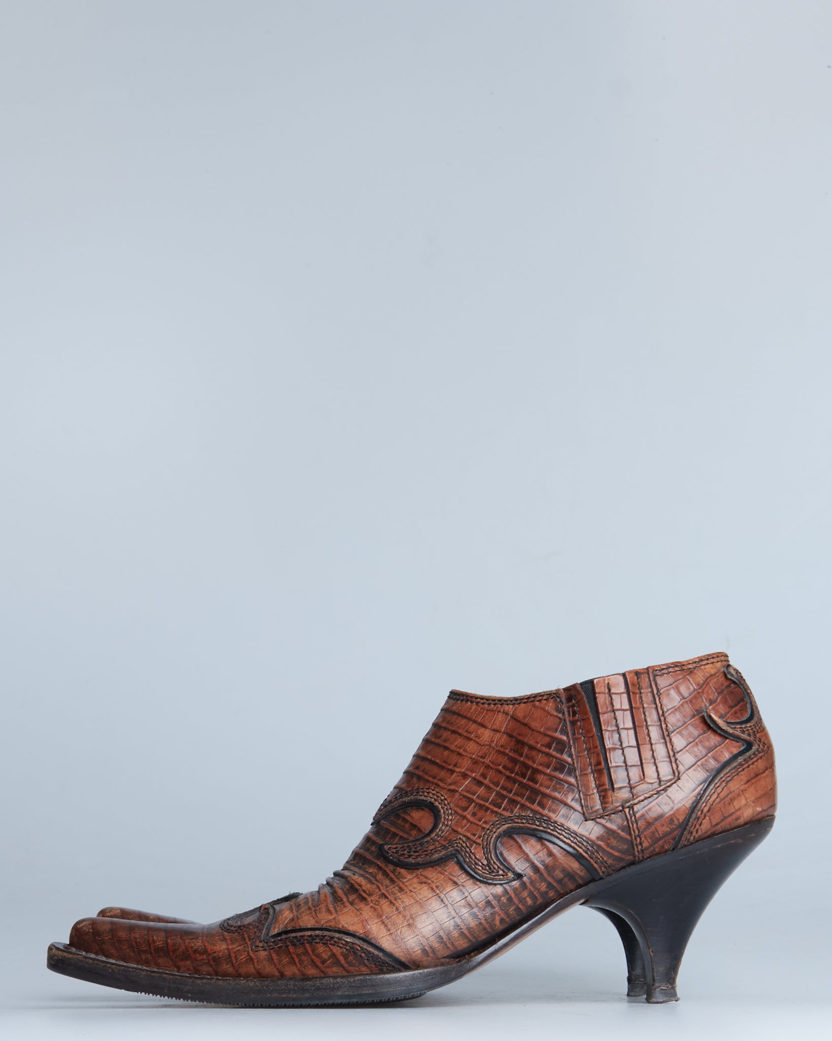 Miu Miu leather western boots