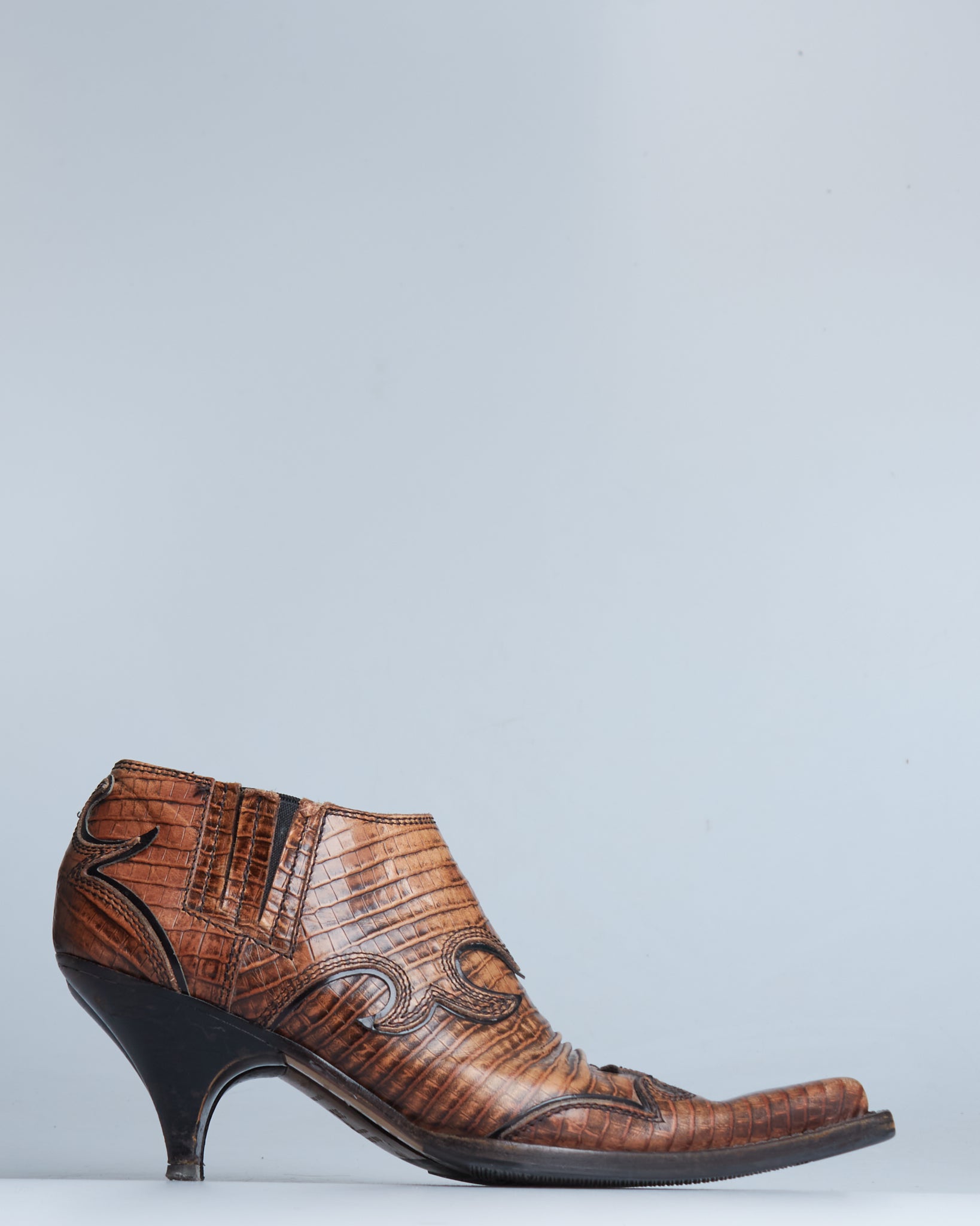 Miu Miu leather western boots