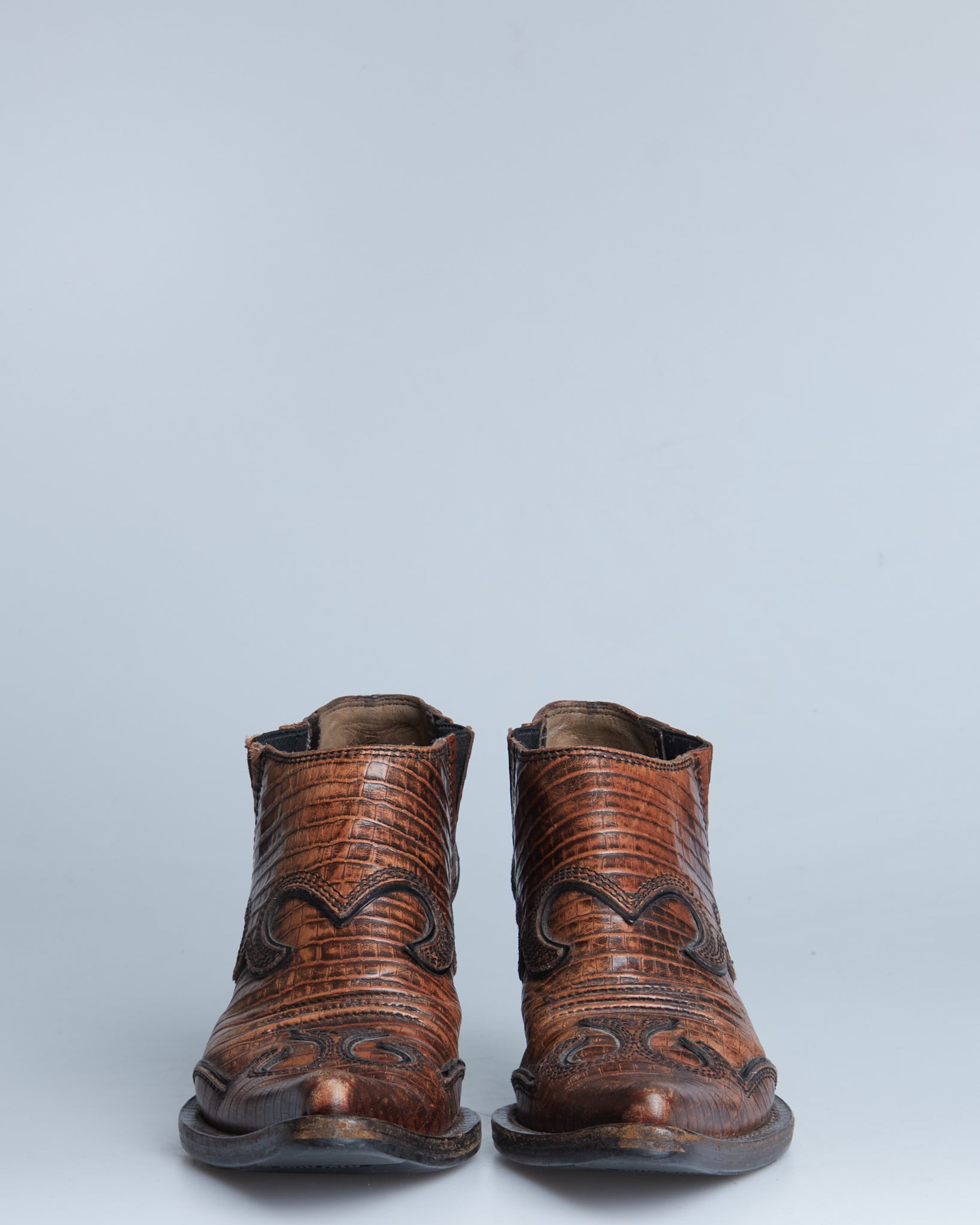Miu Miu leather western boots