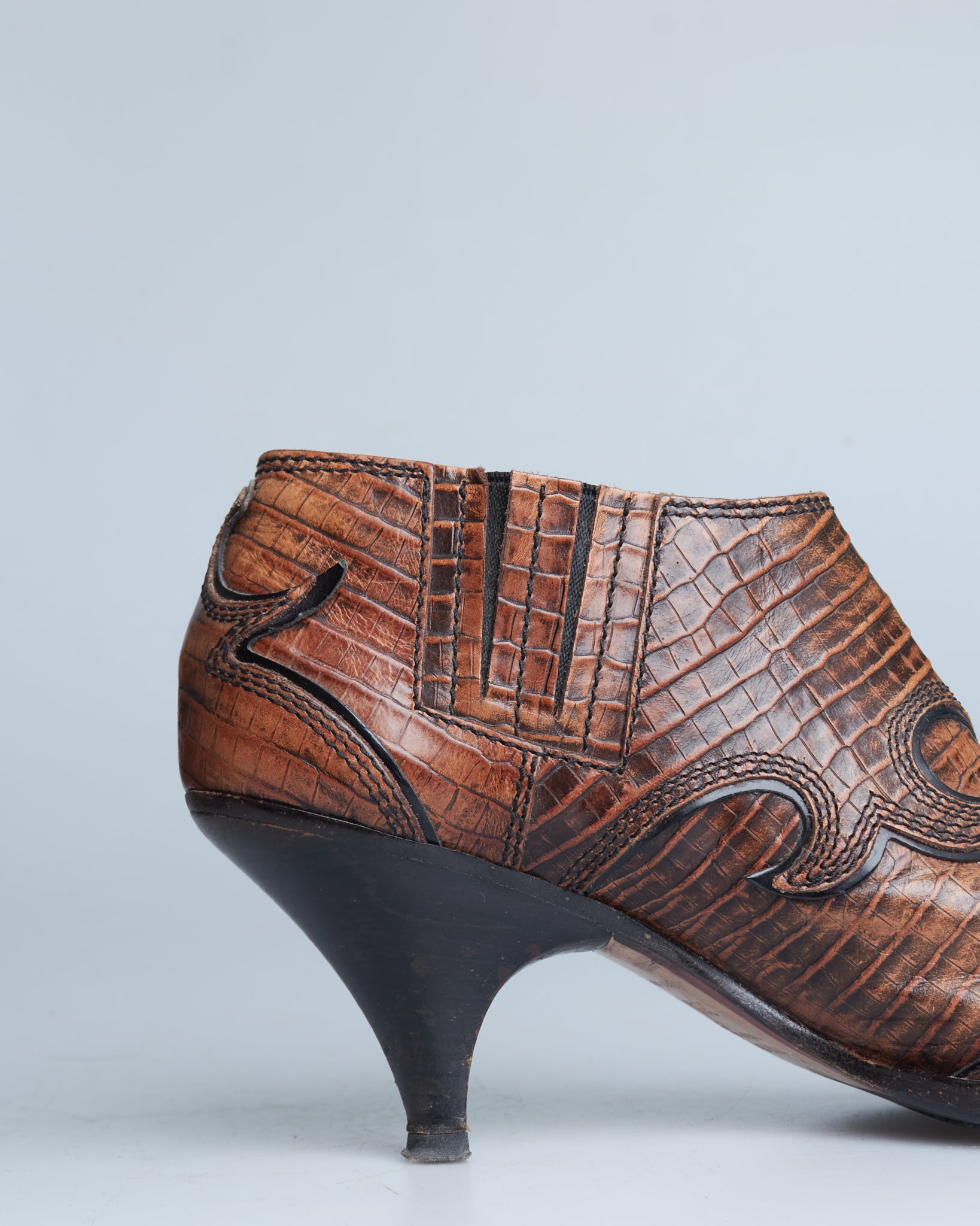 Miu Miu leather western boots