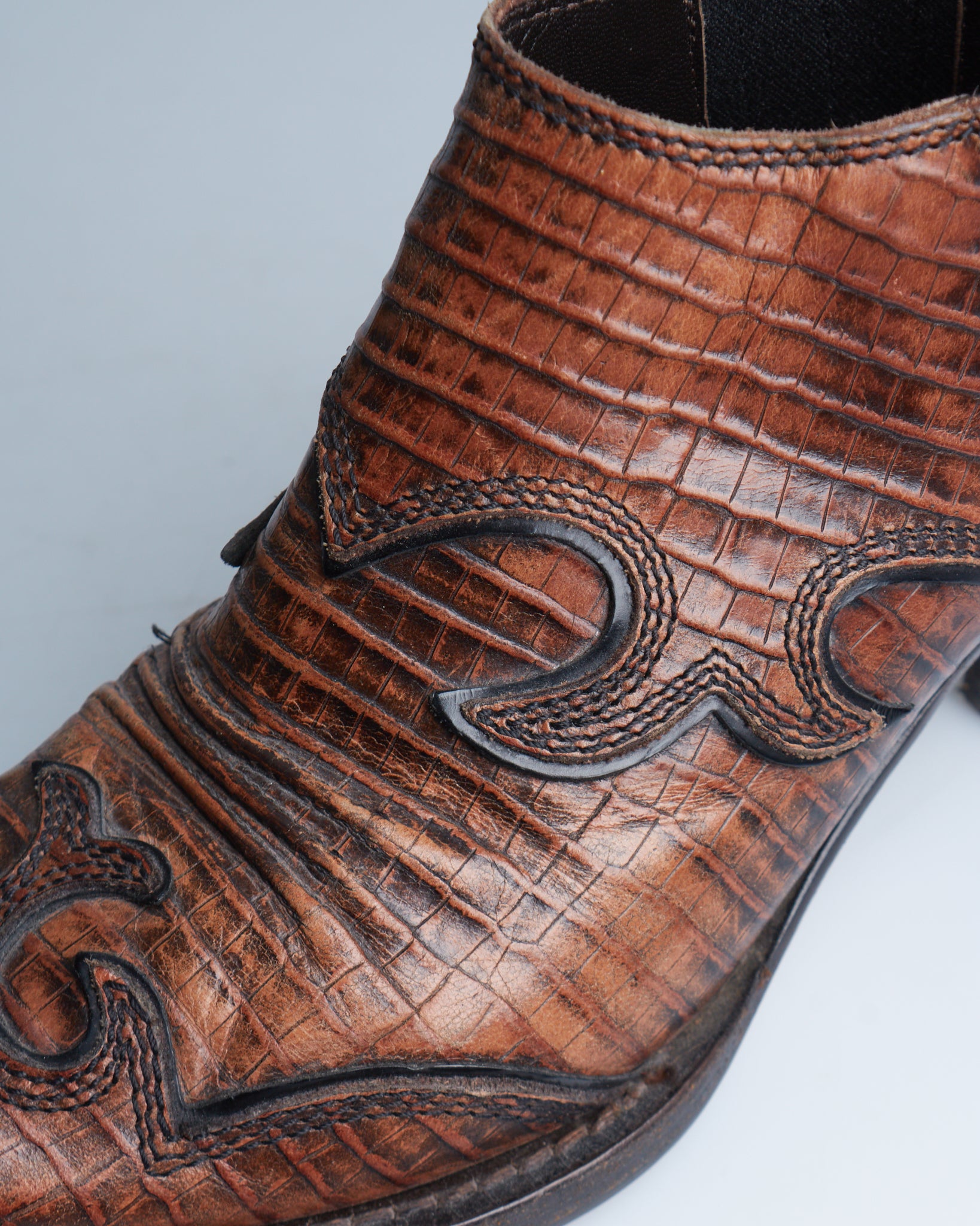 Miu Miu leather western boots