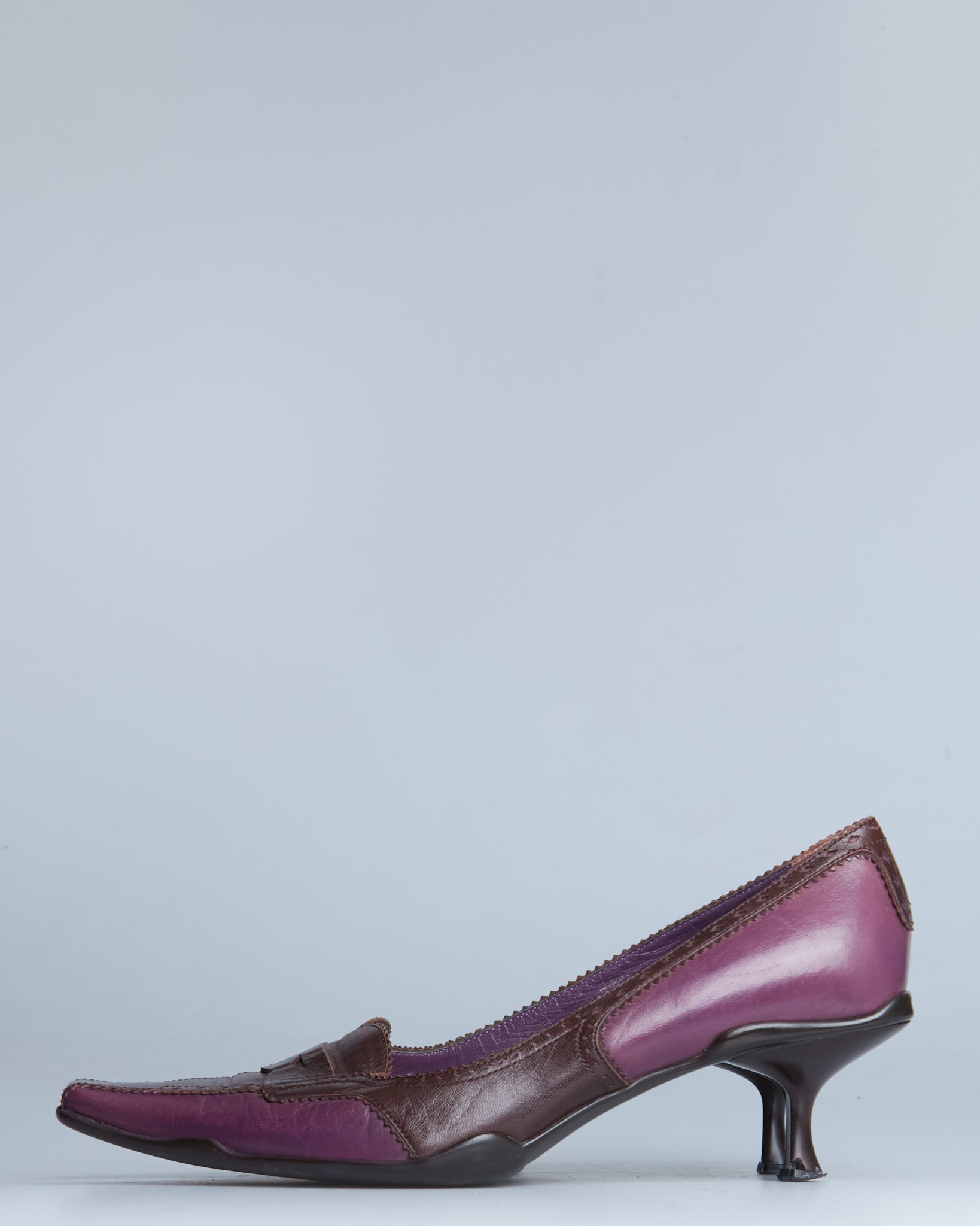 Prada mary jane leather heels