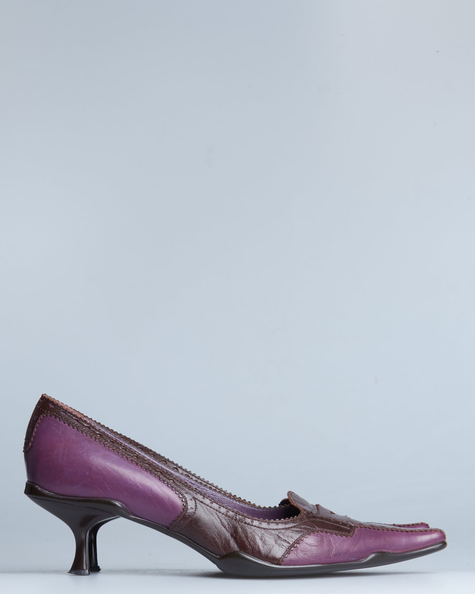 Prada mary jane leather heels