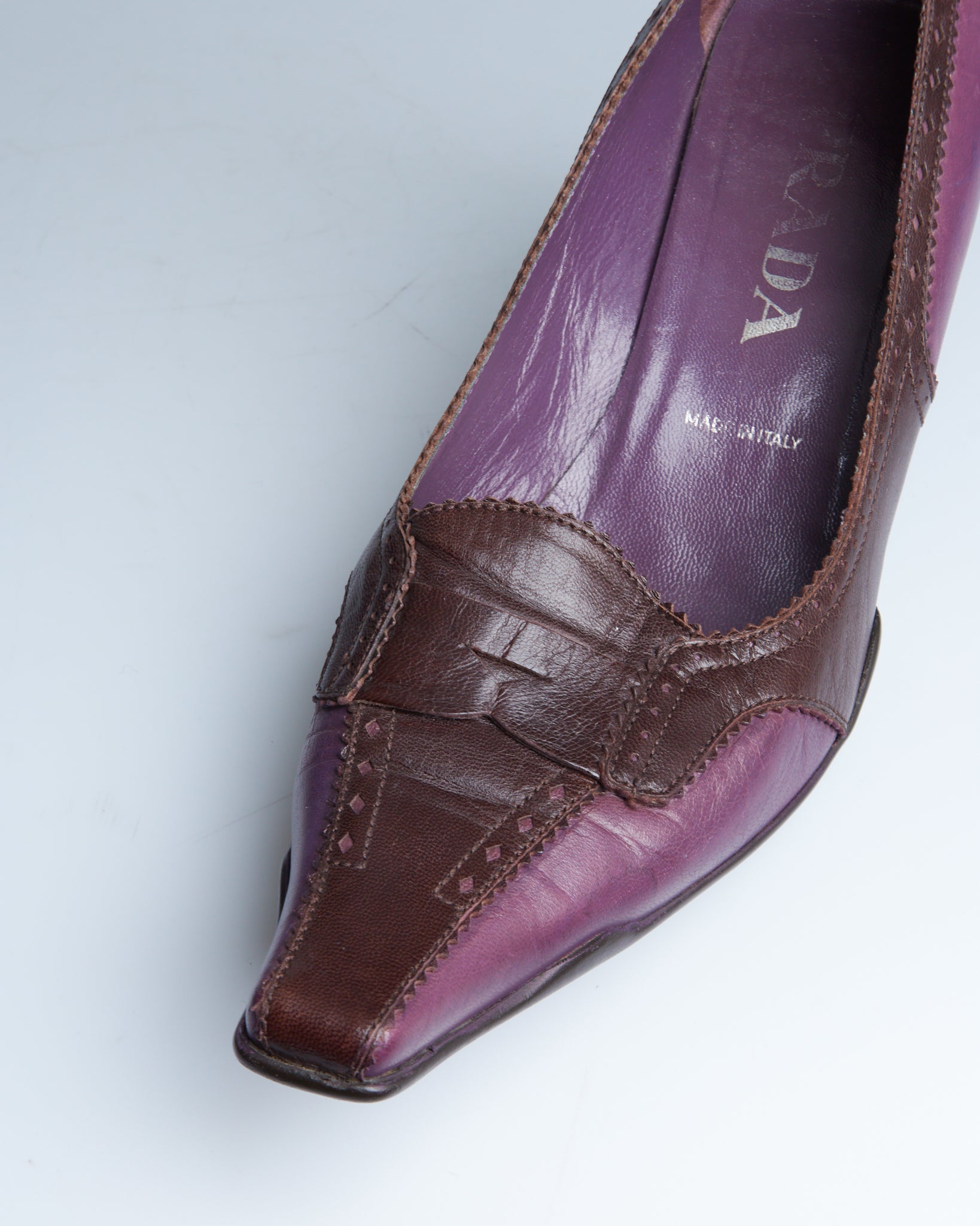 Prada mary jane leather heels