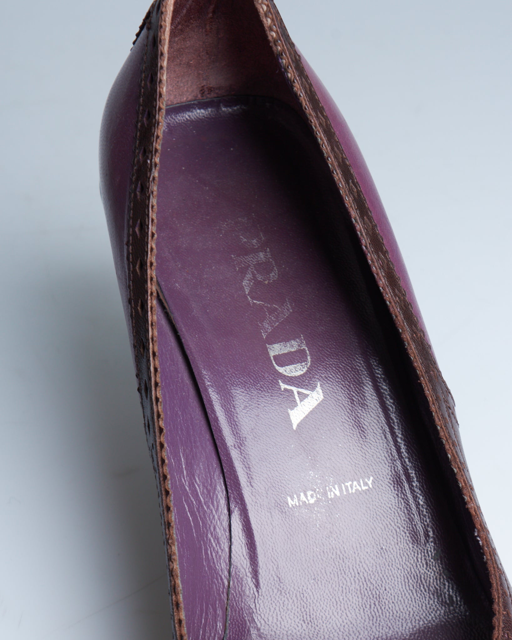 Prada mary jane leather heels
