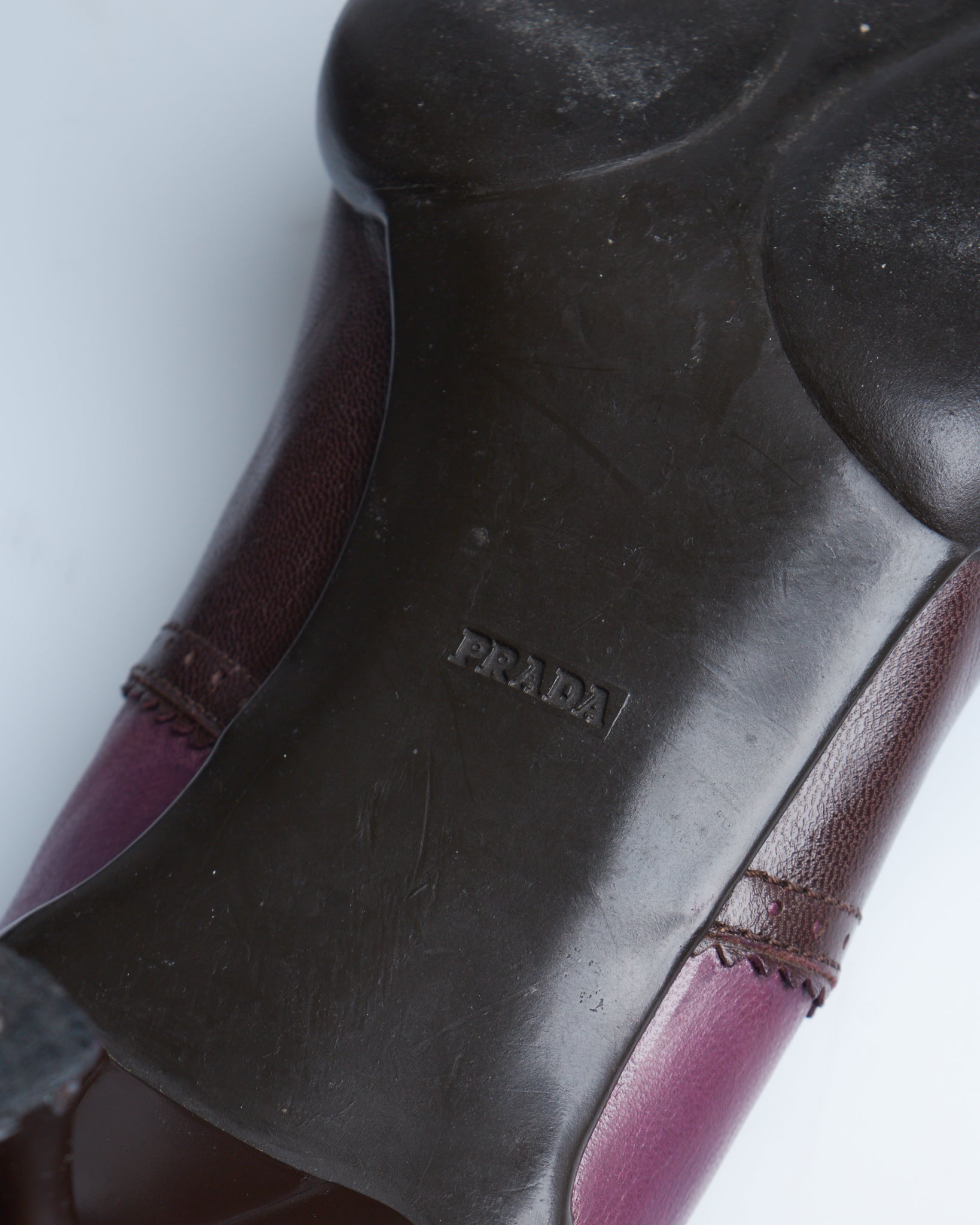 Prada mary jane leather heels