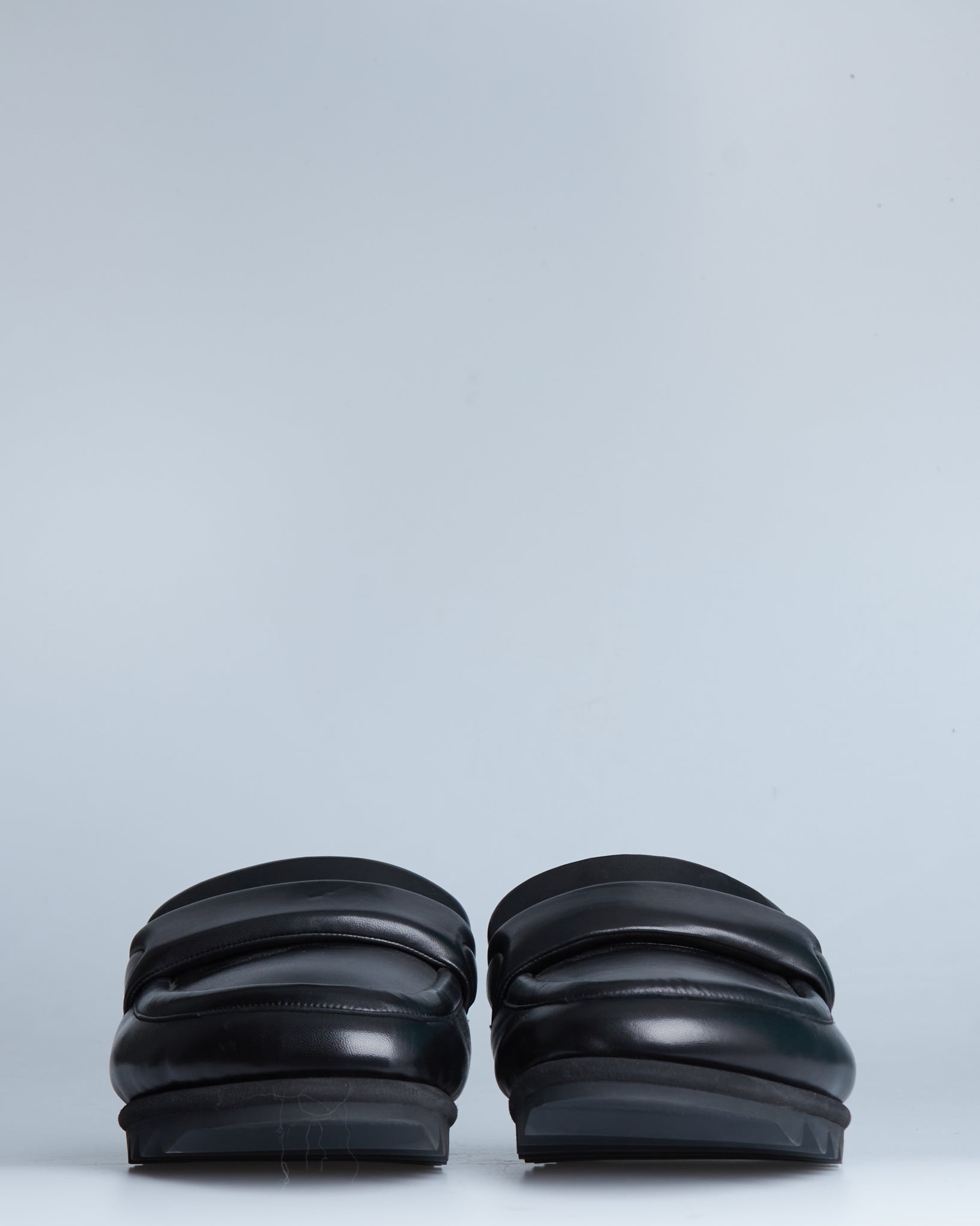 Dries Van Noten leather padded loafers