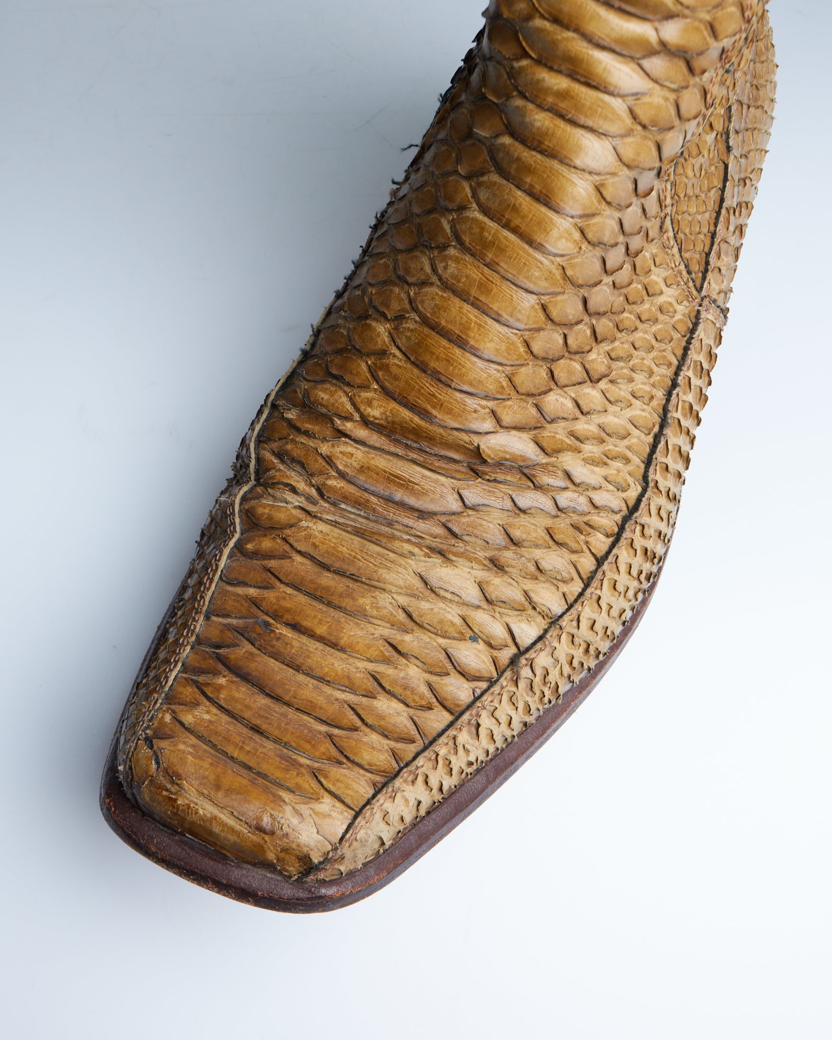 Roberto Cavalli python leather boots