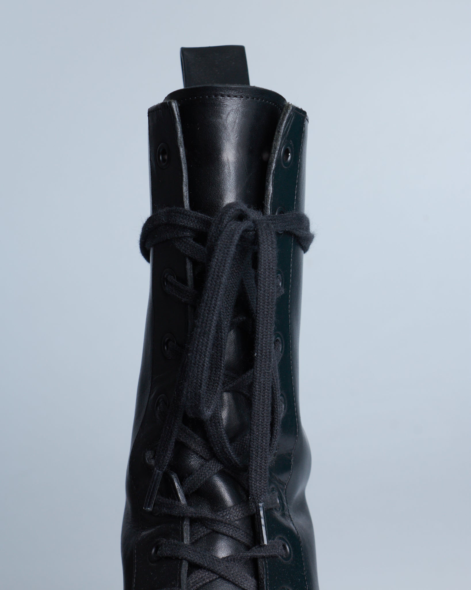 Bottega Veneta military calf leather lace-up boots