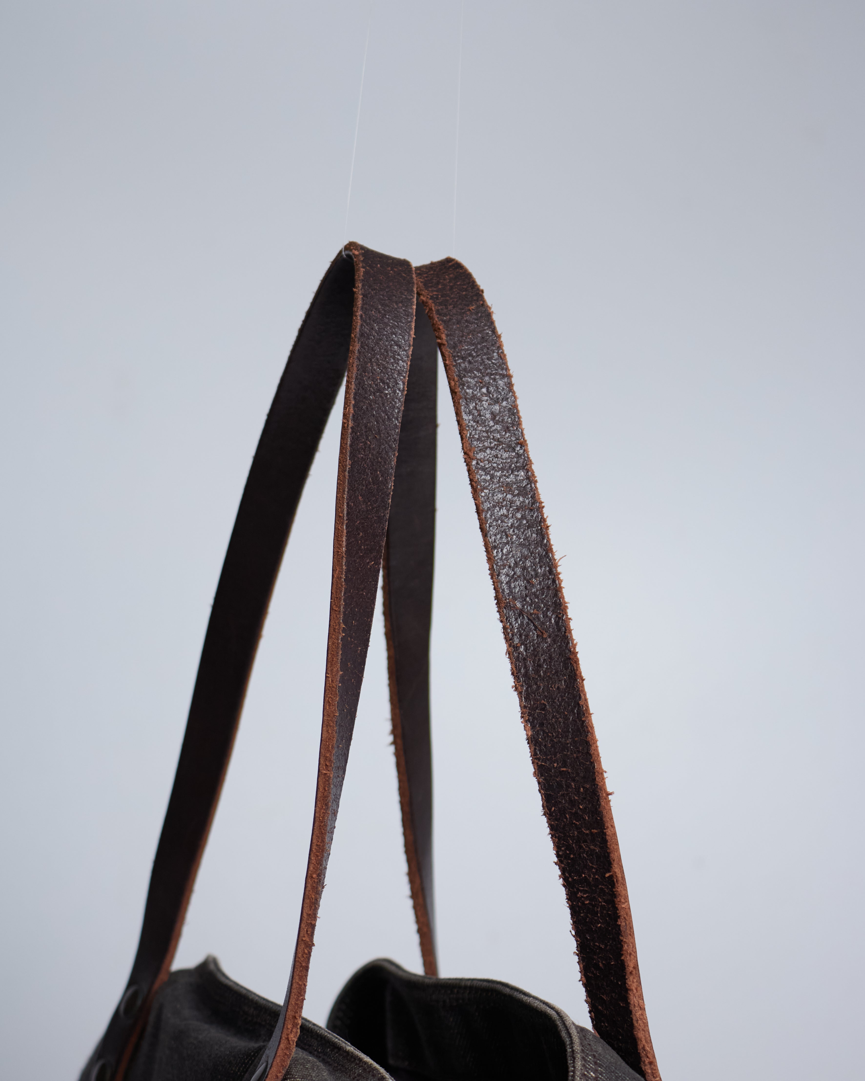 Miu Miu Denim Pony Hair Tote Bag