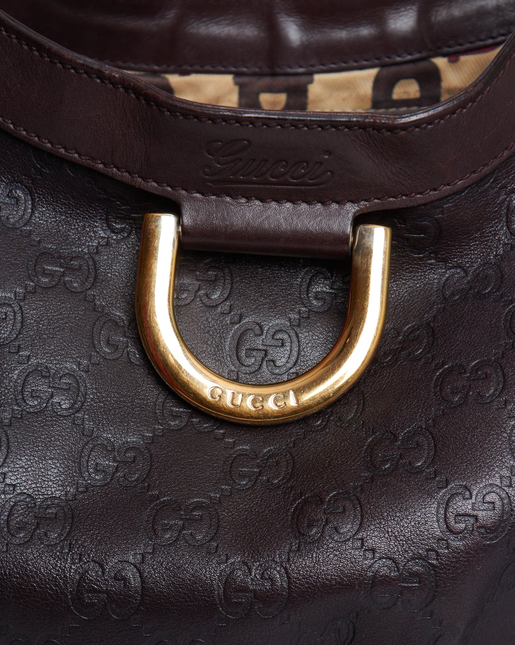 Gucci Guccissima D-Ring Bag