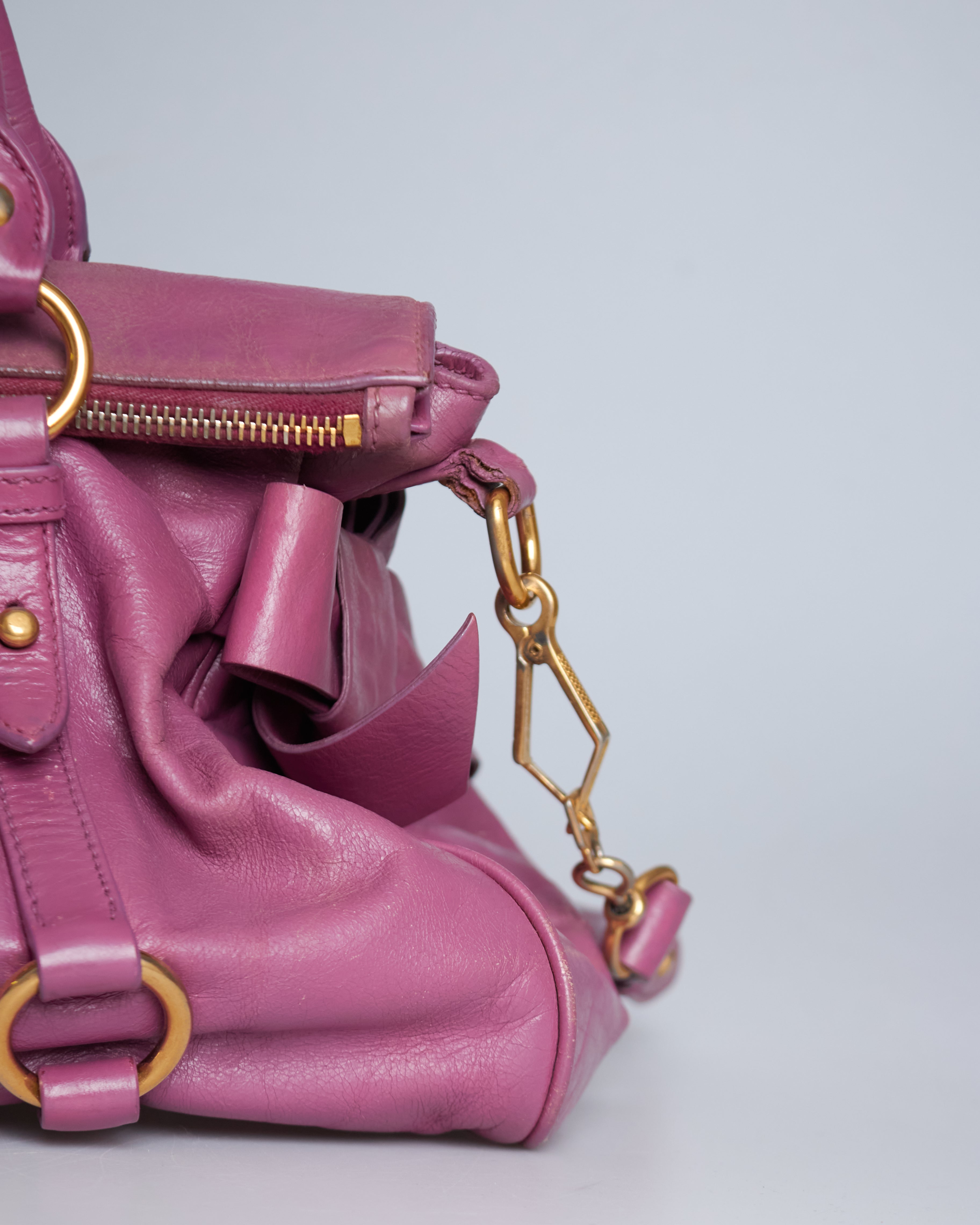 Miu Miu Vitello Lux Bow