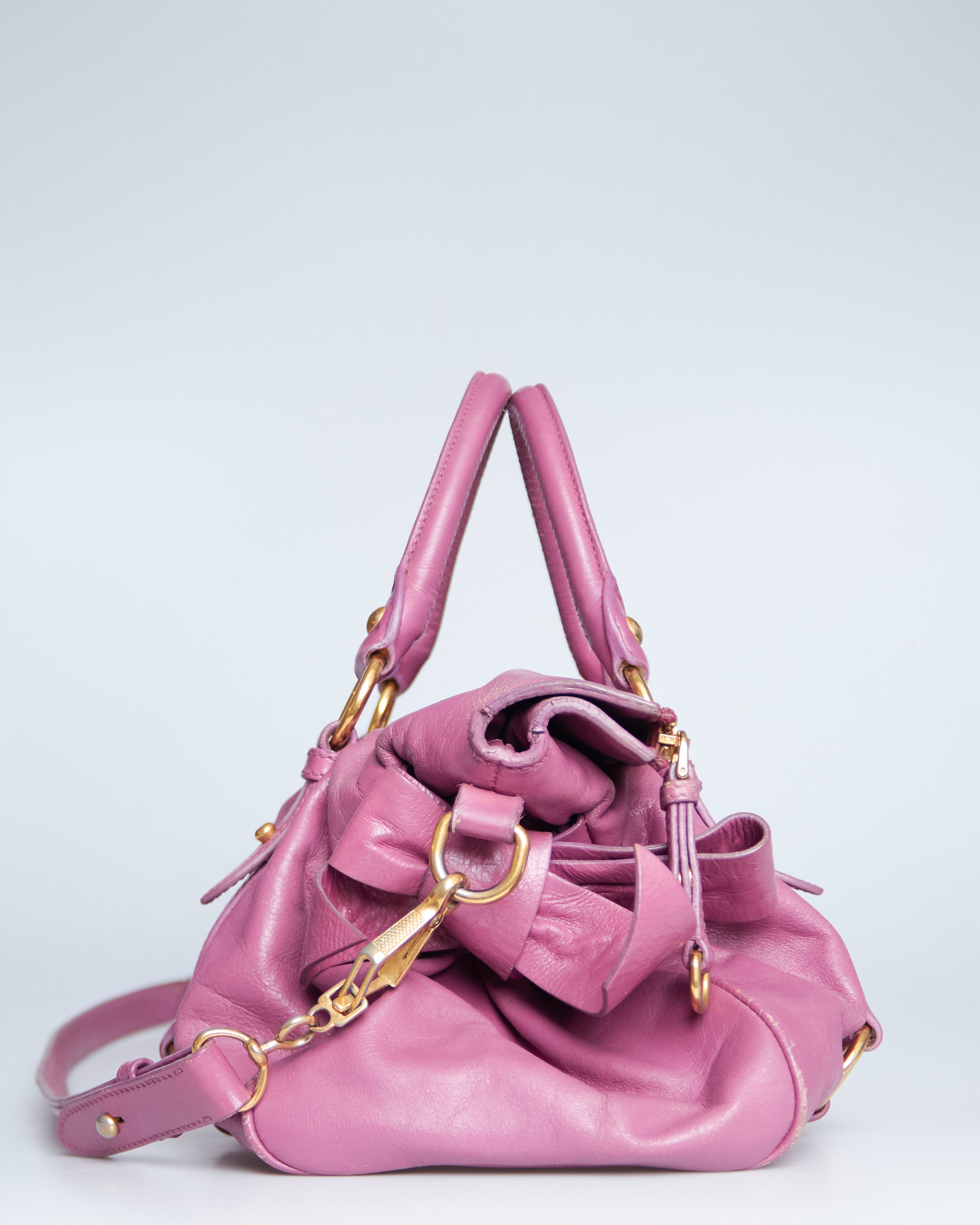 Miu Miu Vitello Lux Bow