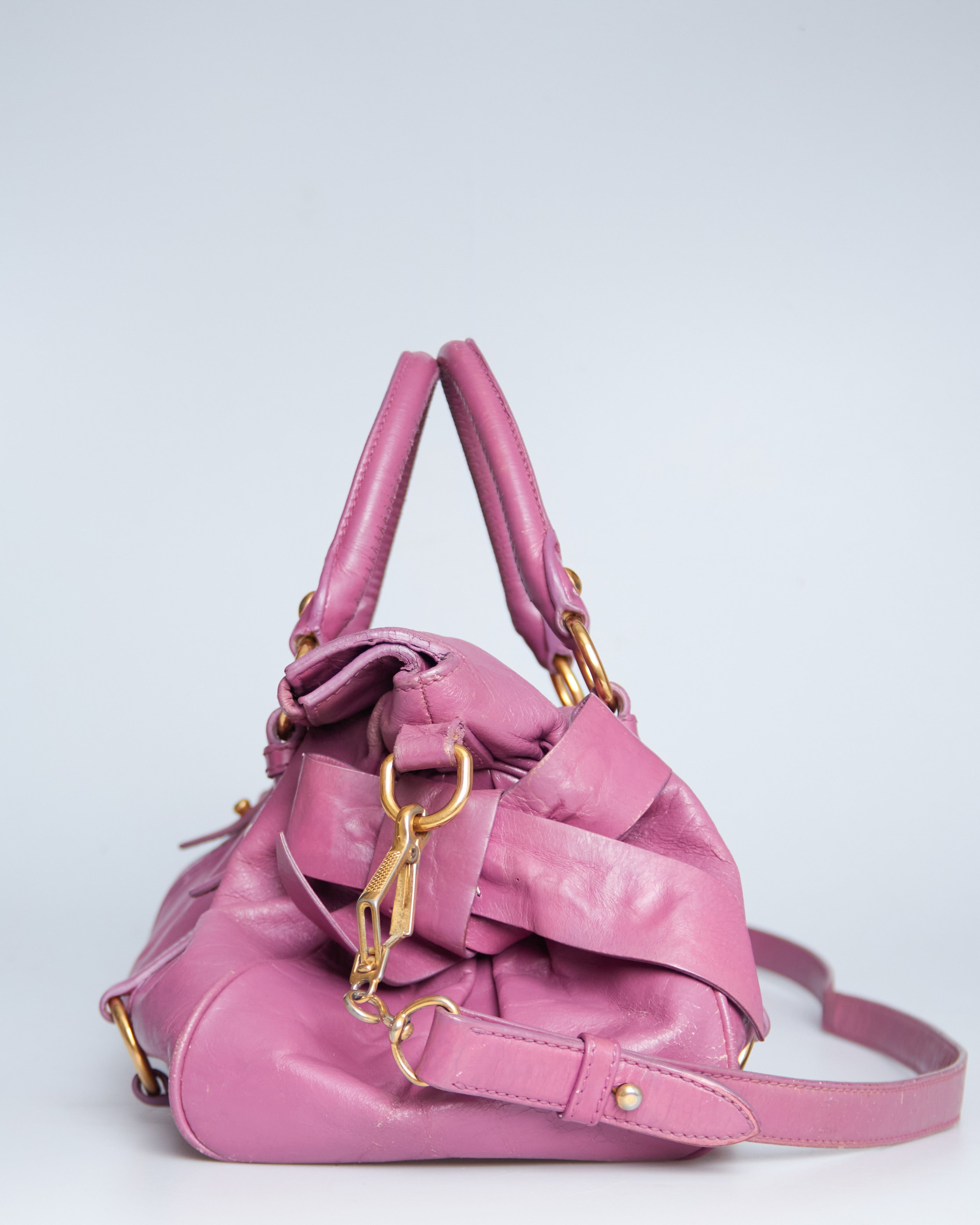 Miu Miu Vitello Lux Bow