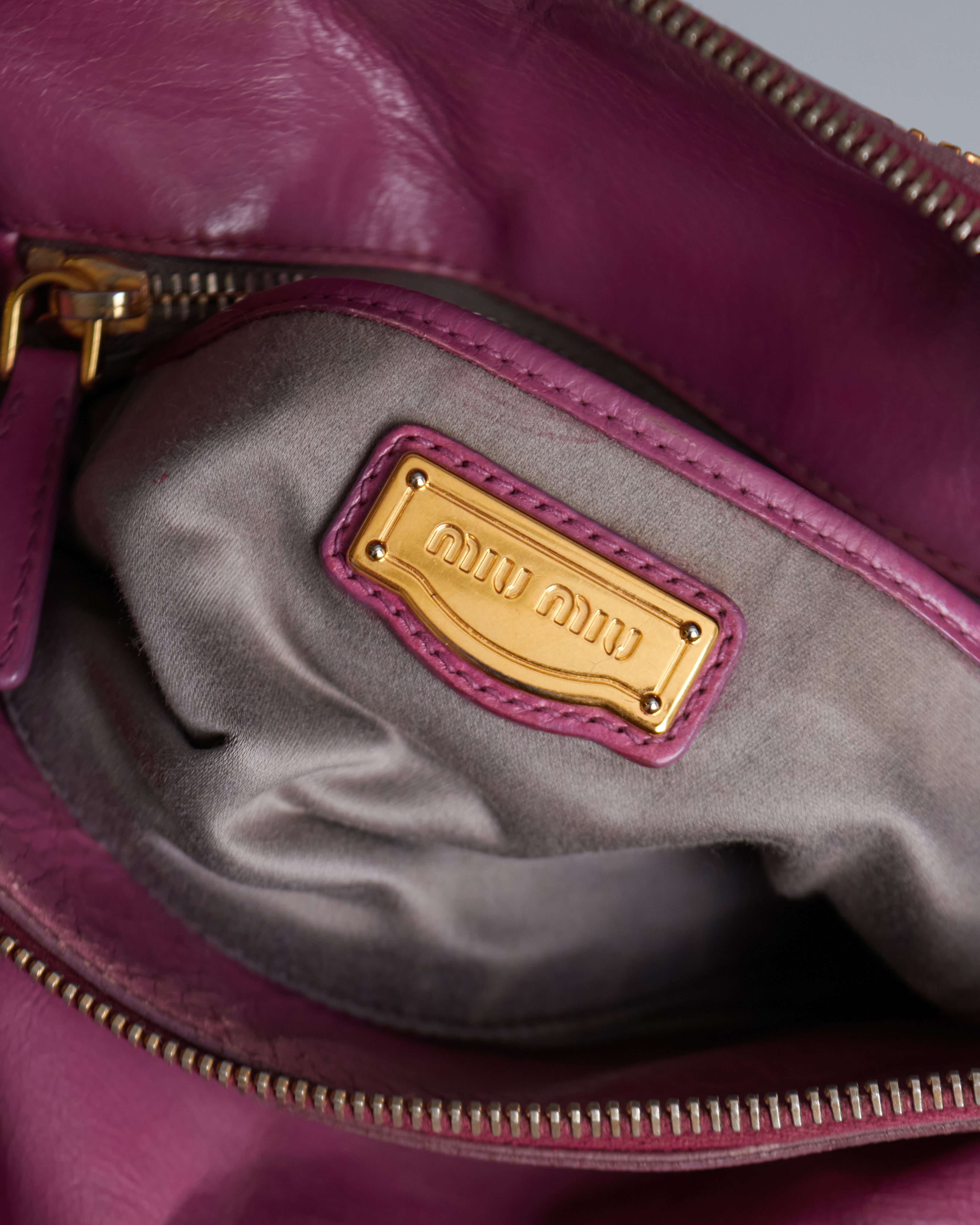 Miu Miu Vitello Lux Bow