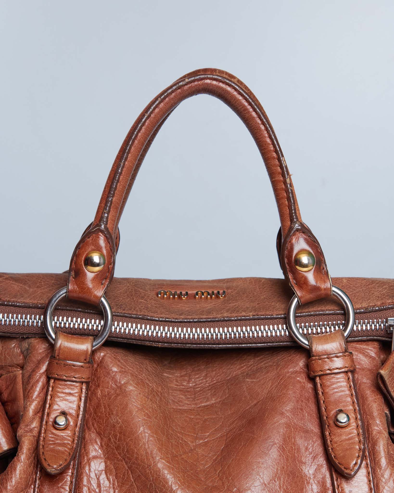 Miu Miu Vitello Lux Bow Mini