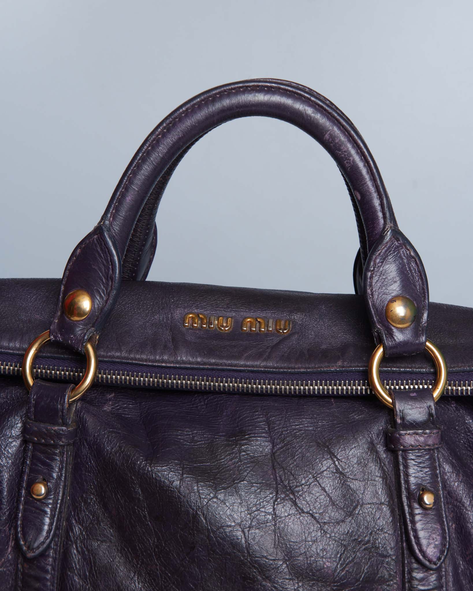 Miu Miu Vitello Lux Bow